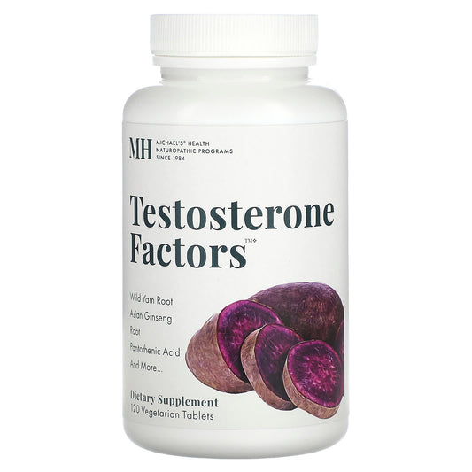 Michael's Health, Testosterone Factors, 120 Vegetarian Tablets - Image 1
