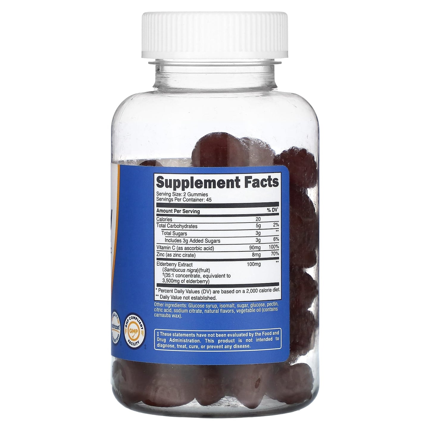 Nutricost, Elderberry, 90 Flavored Gummies - Image 2