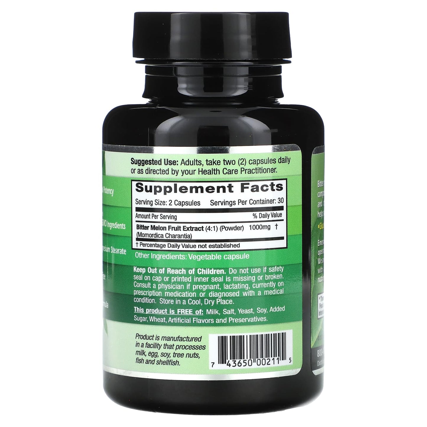 Emerald Laboratories Bitter Melon 60 Capsules - Natural Blood Sugar Support - Image 2