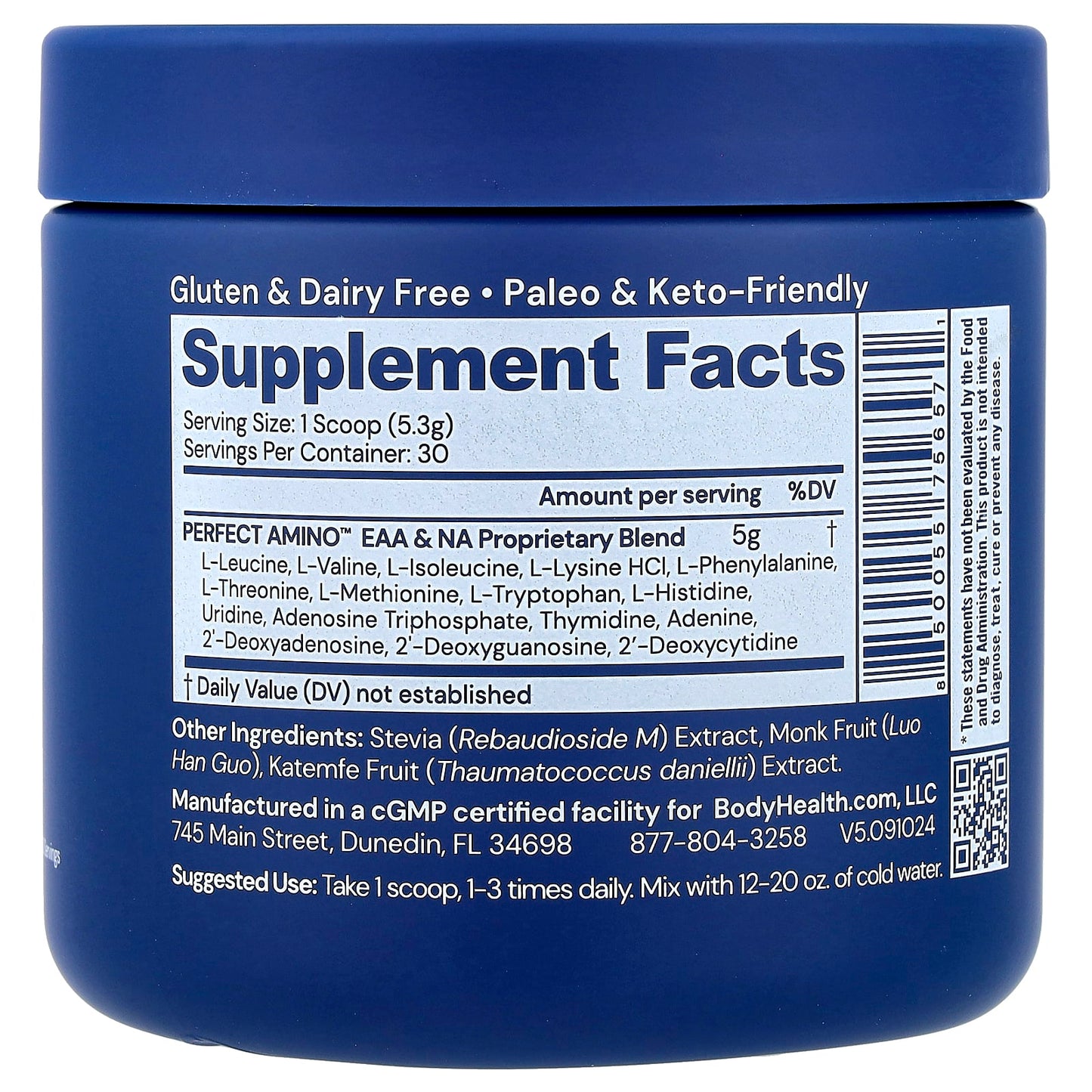 Perfect Amino Unflavored - Essential Amino Acids for Lean Muscle & Recovery - Image 2