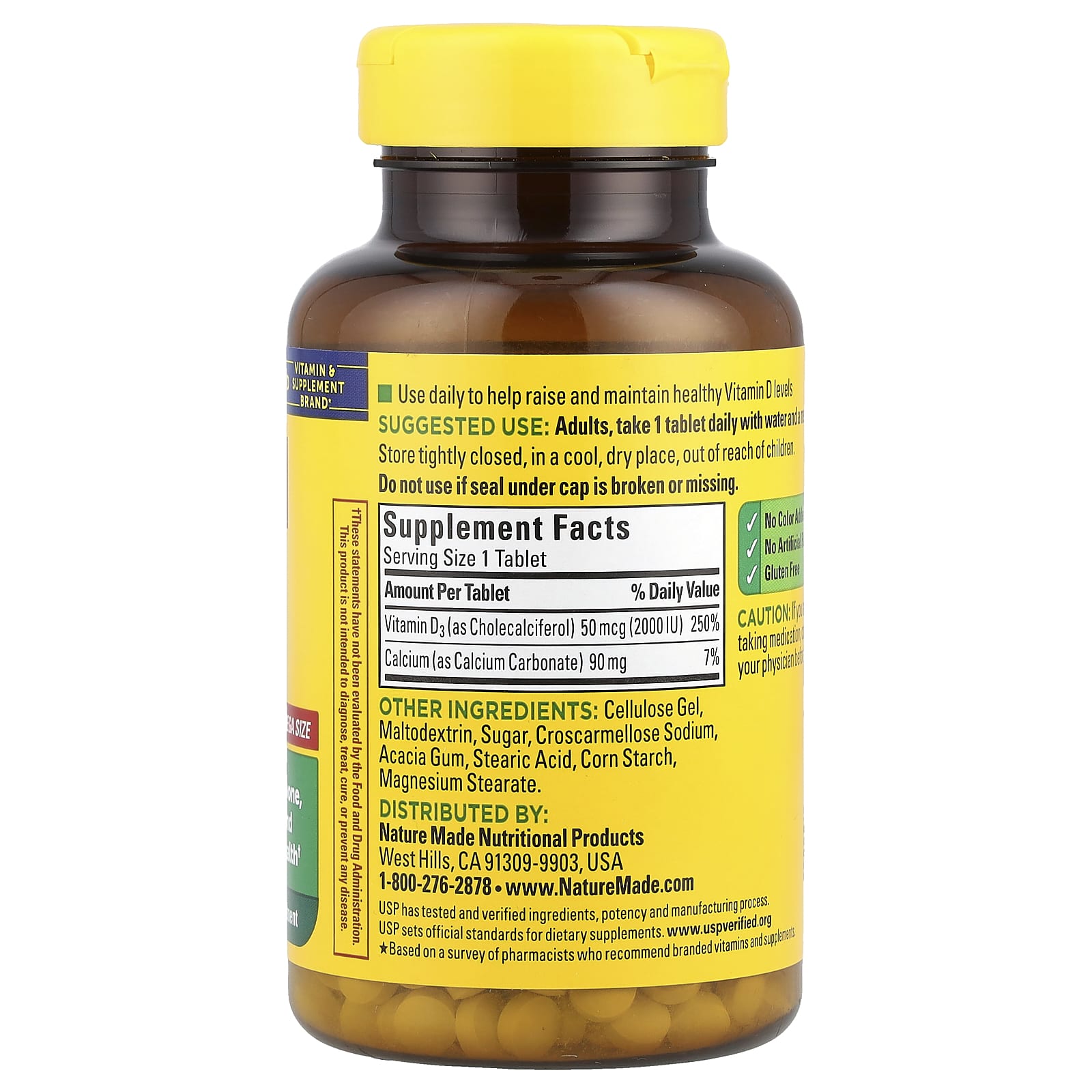 Nature Made, Vitamin D3, Mega Size, 400 Tablets - Image 2