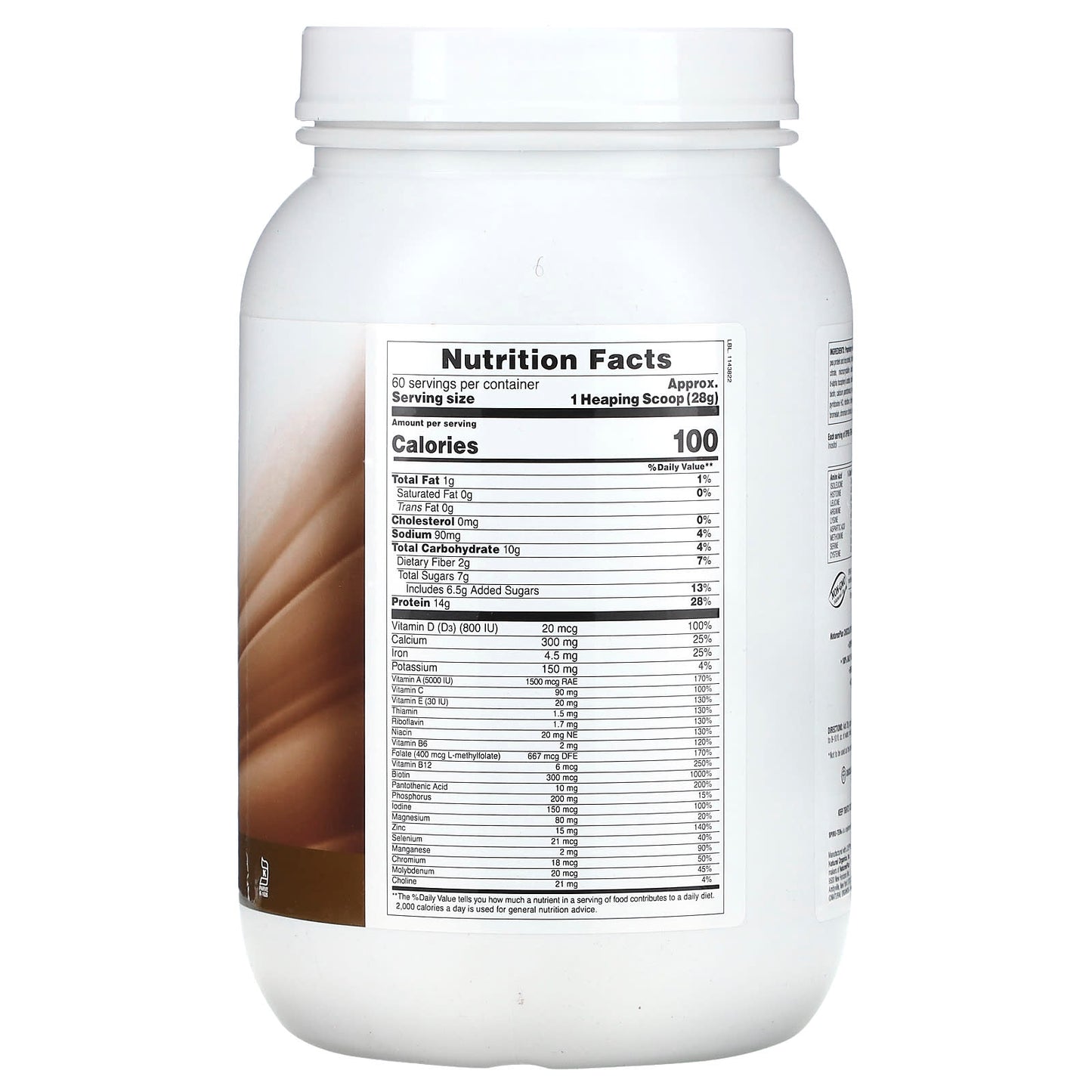 NaturesPlus, Spiru-Tein, Protein Powder Meal, Chocolate, 3.7 lbs (1,680 g) - Image 2