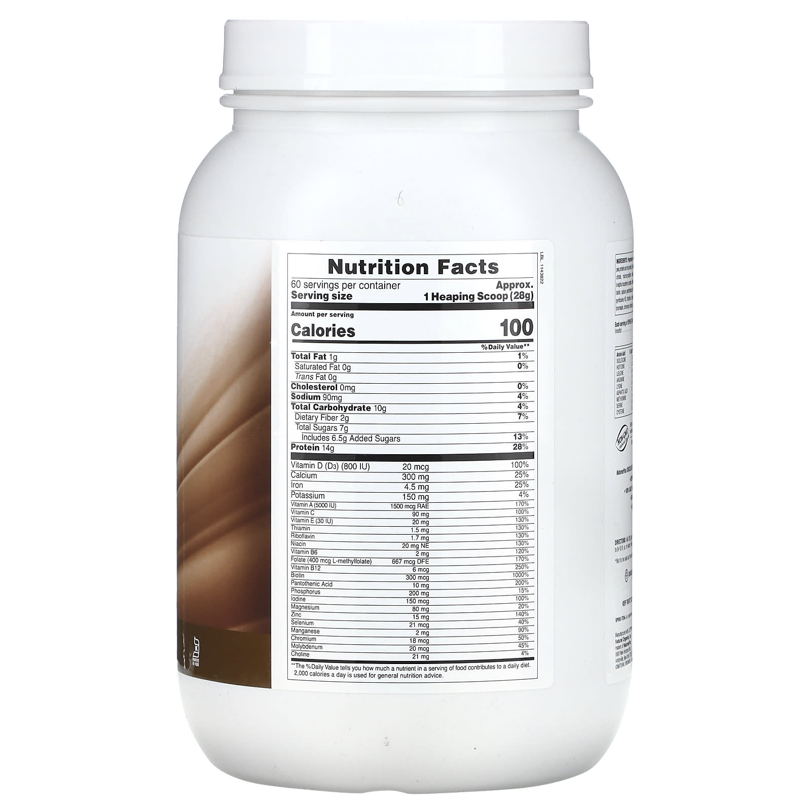 NaturesPlus, Spiru-Tein, Protein Powder Meal, Chocolate, 3.7 lbs (1,680 g) - Image 2