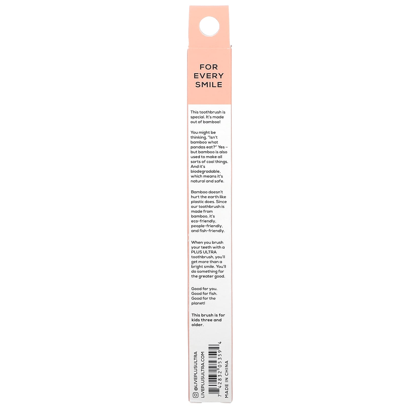 Plus Ultra, Bamboo Toothbrush, Cavity Crusher, Child, Soft, 1 Toothbrush - Image 2