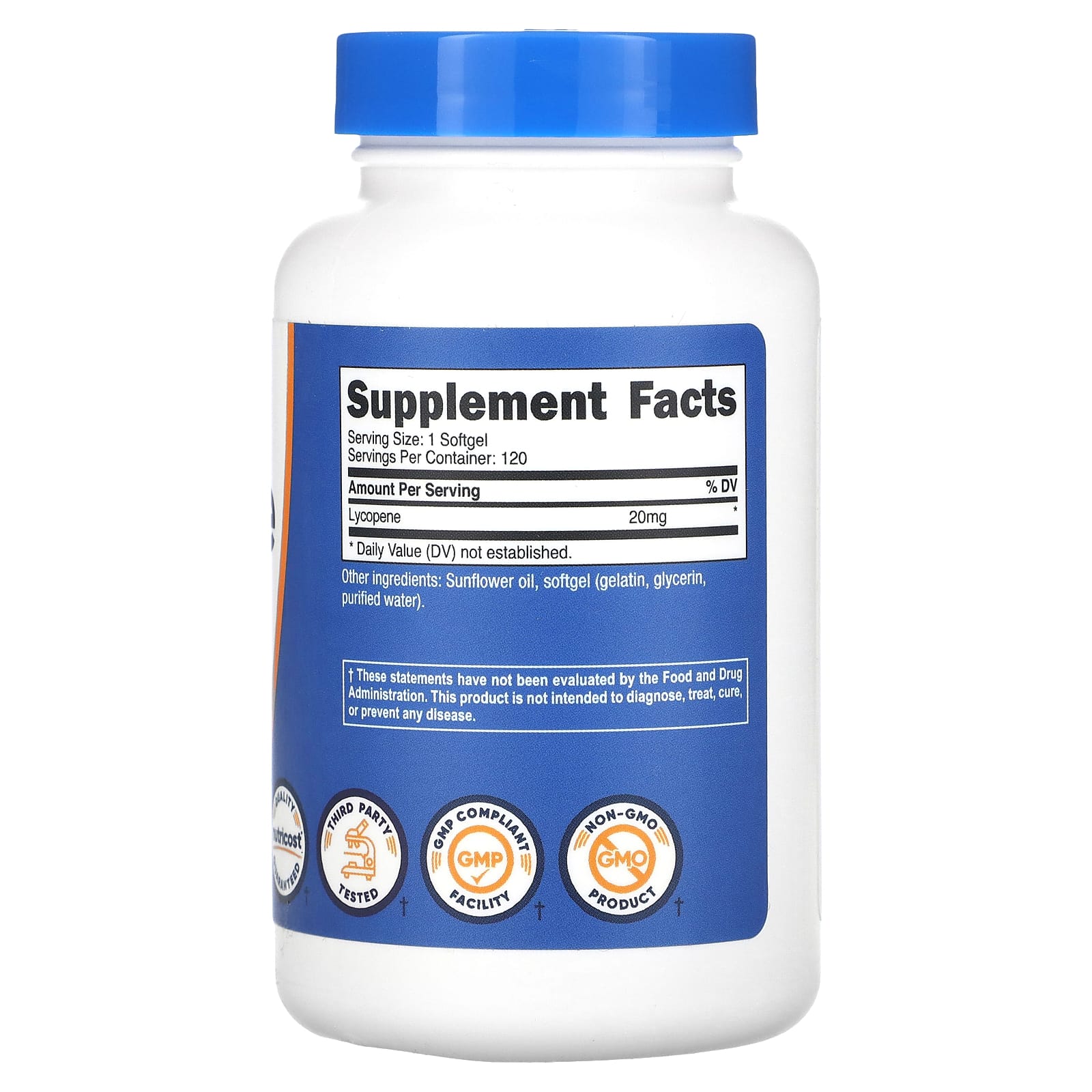Nutricost, Lycopene, 20 mg, 120 Softgels - Image 2
