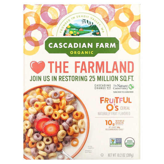 Cascadian Farm Organic Fruitful O's Cereal - USDA Organic & Non GMO - Image 1