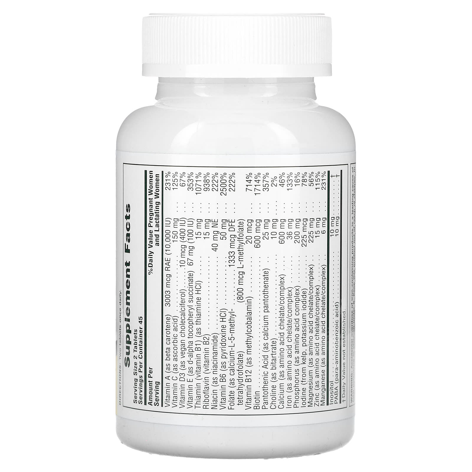 NaturesPlus, Ultra Prenatal Multivitamin, 90 Tablets - Image 2