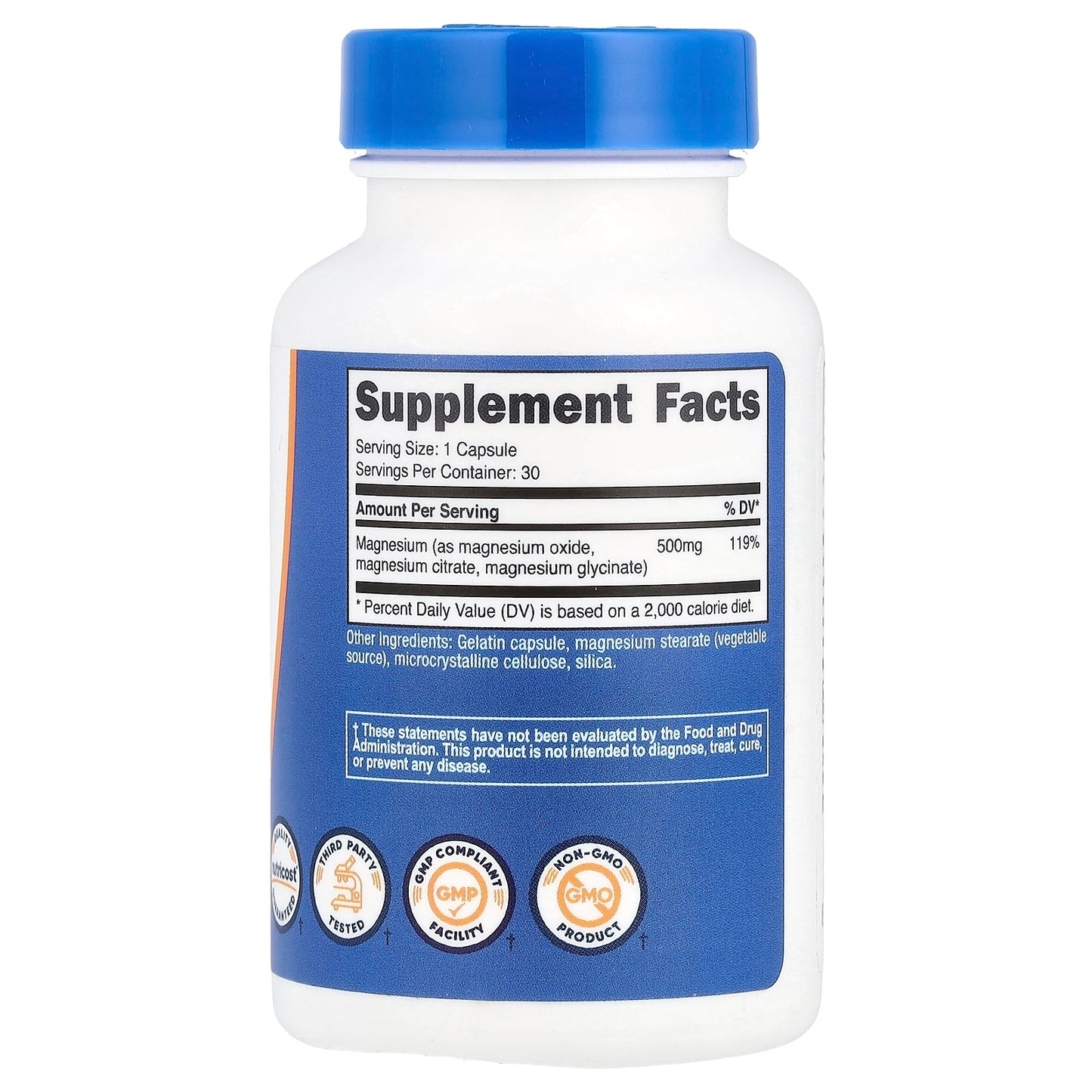 Nutricost, Magnesium Complex, 500 mg, 30 Capsules - Image 2