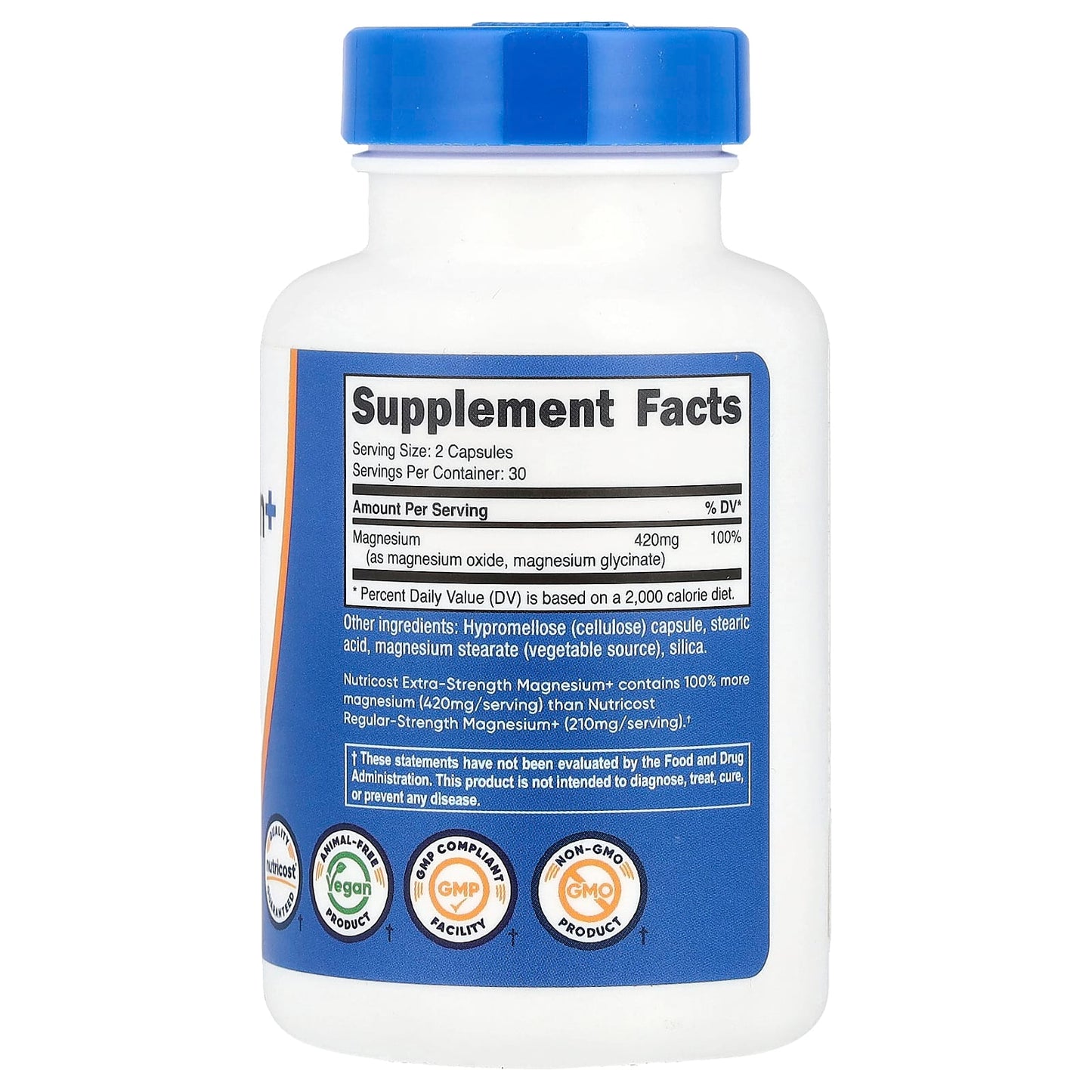 Nutricost, Magnesium+, Extra Strength, 60 Capsules (210 mg per Capsule) - Image 2
