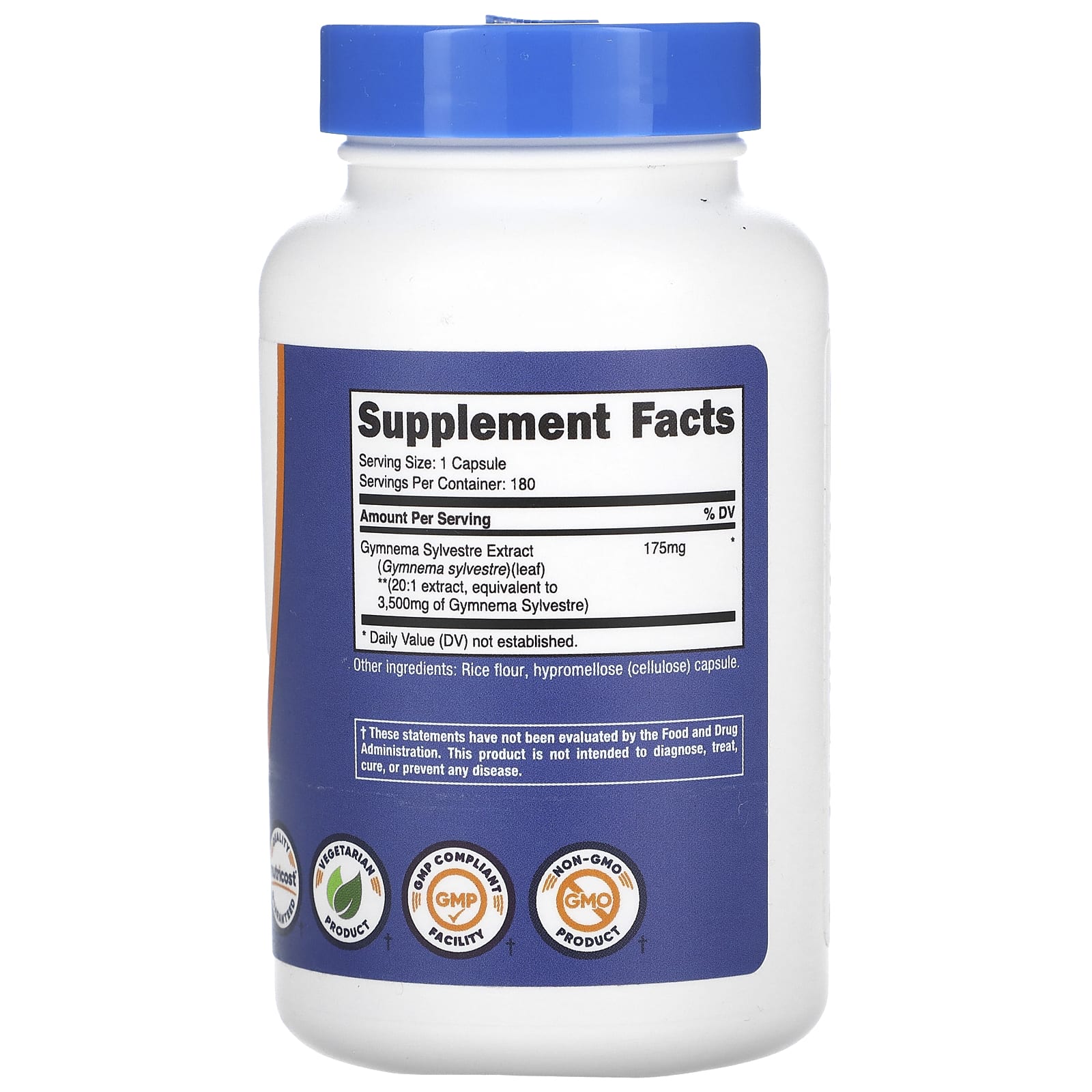 Nutricost, Gymnema Sylvestre, 3,500 mg, 180 Capsules - Image 2