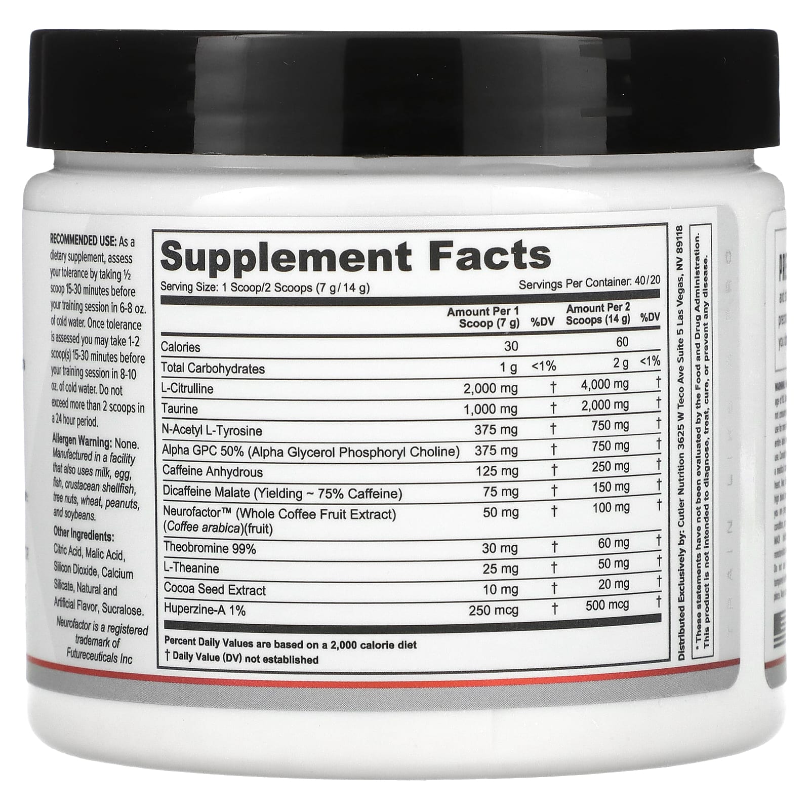 Cutler Nutrition Prevail Pre-Workout Primer for Maximum Energy & Focus - Image 2