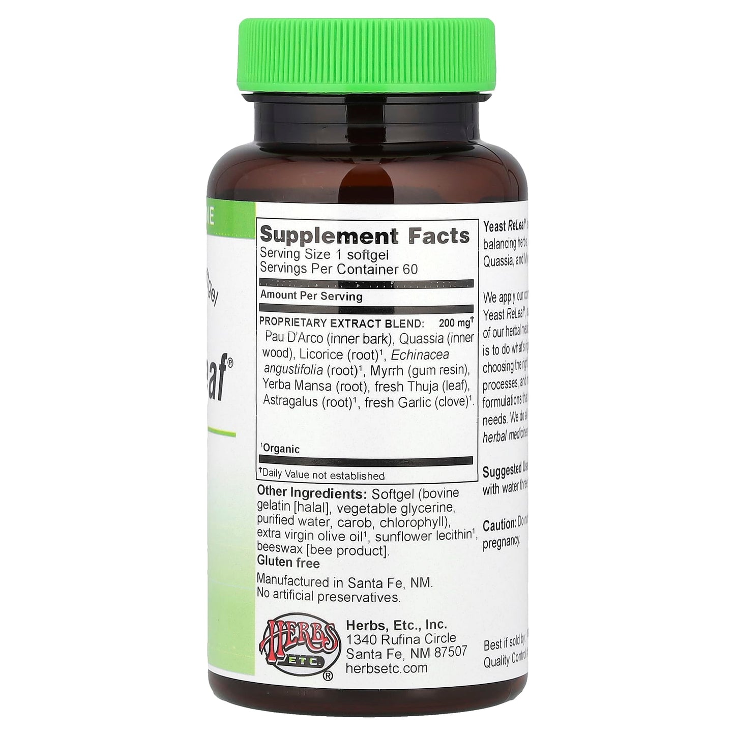 Herbal Yeast Balance with Yeast ReLeaf by Herbs Etc. - Image 2