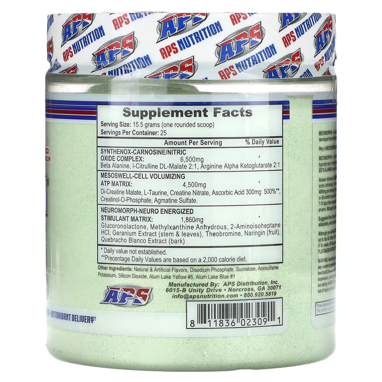 APS Mesomorph Preworkout - Boost Energy, Strength & Stamina - Image 2