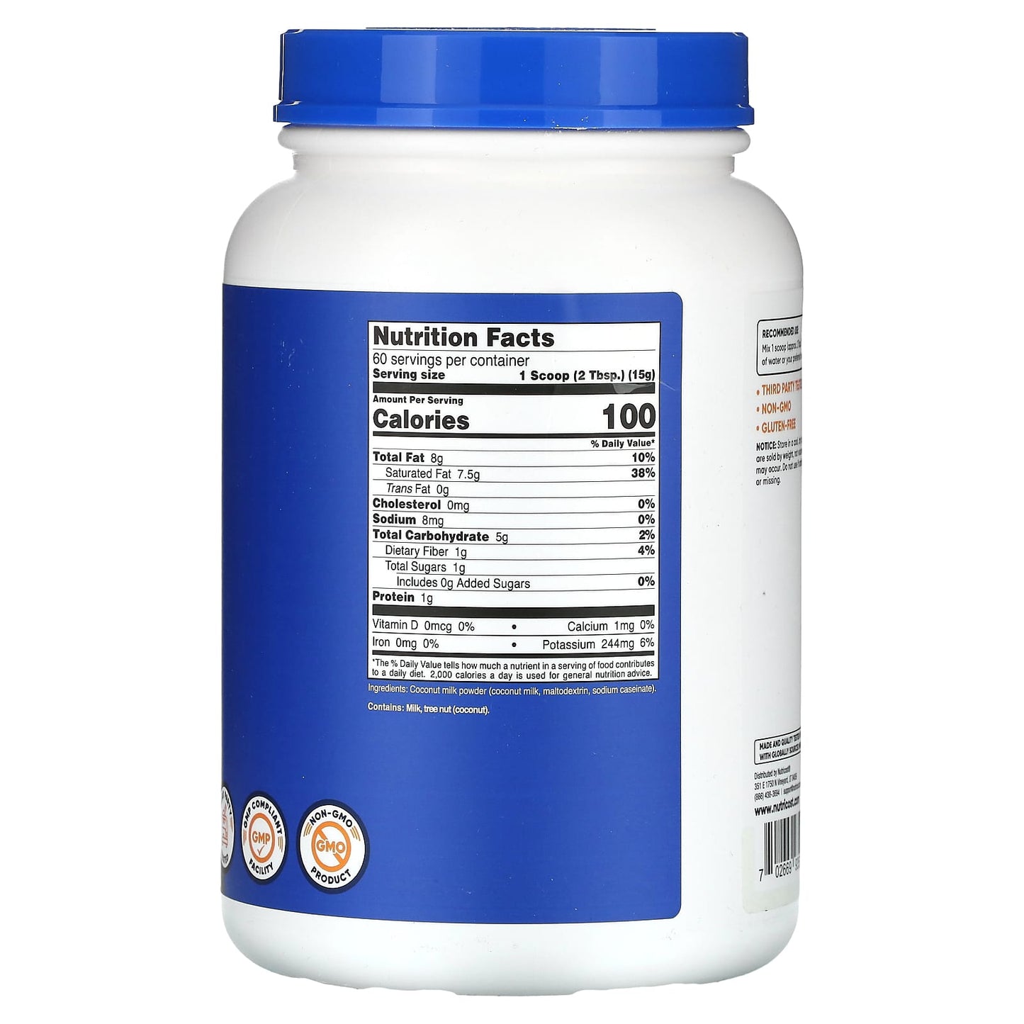 Nutricost, Coconut Milk Powder, Unflavored, 32 oz (907 g) - Image 2
