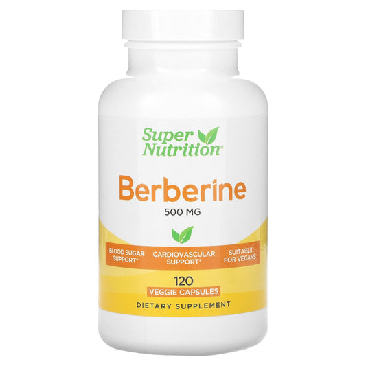 Berberine HCI Supplement 500mg 120 Veggie Capsules for Health Benefits - Image 1