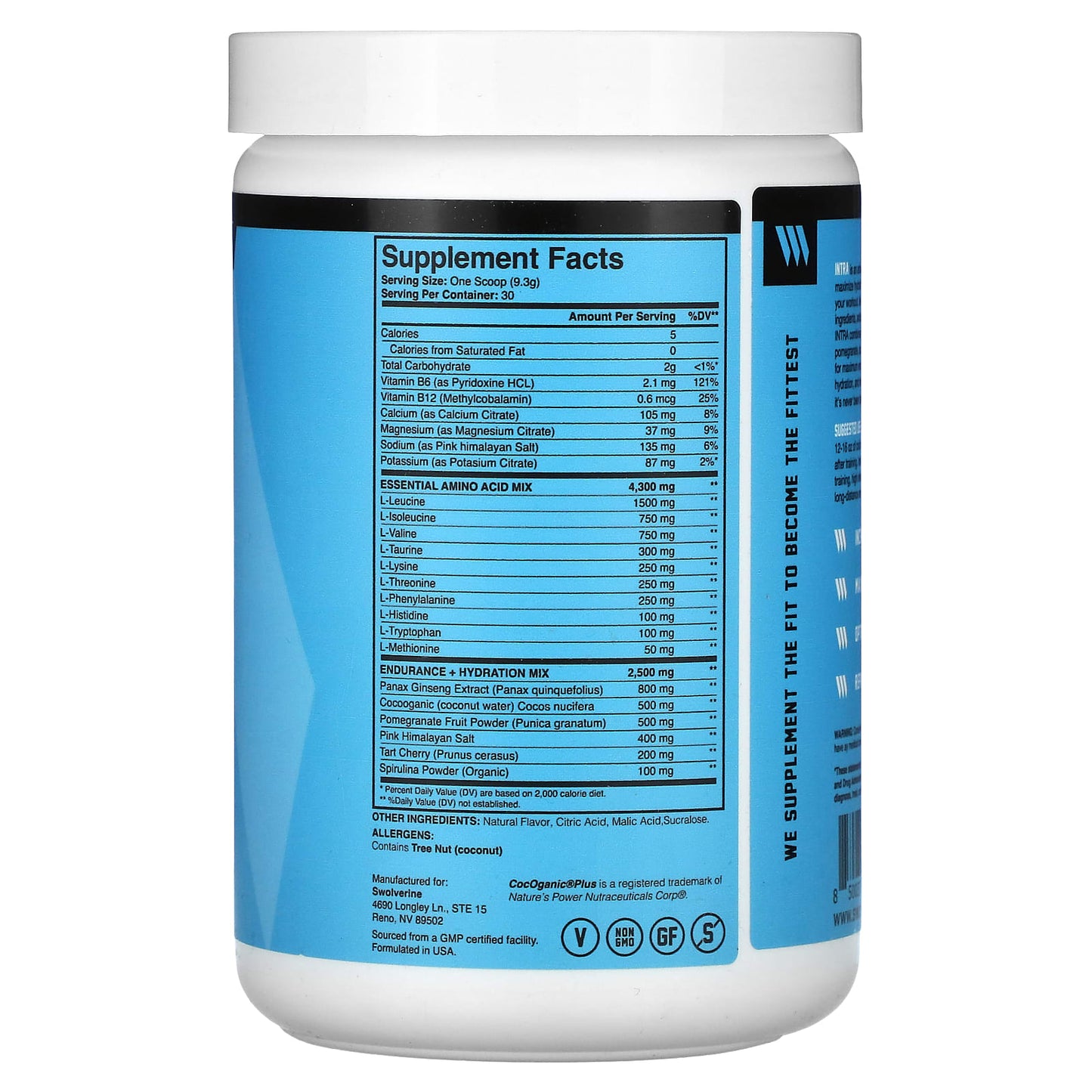 Swolverine, Intra, Cherry Frost, 10.05 oz (285 g) - Image 2