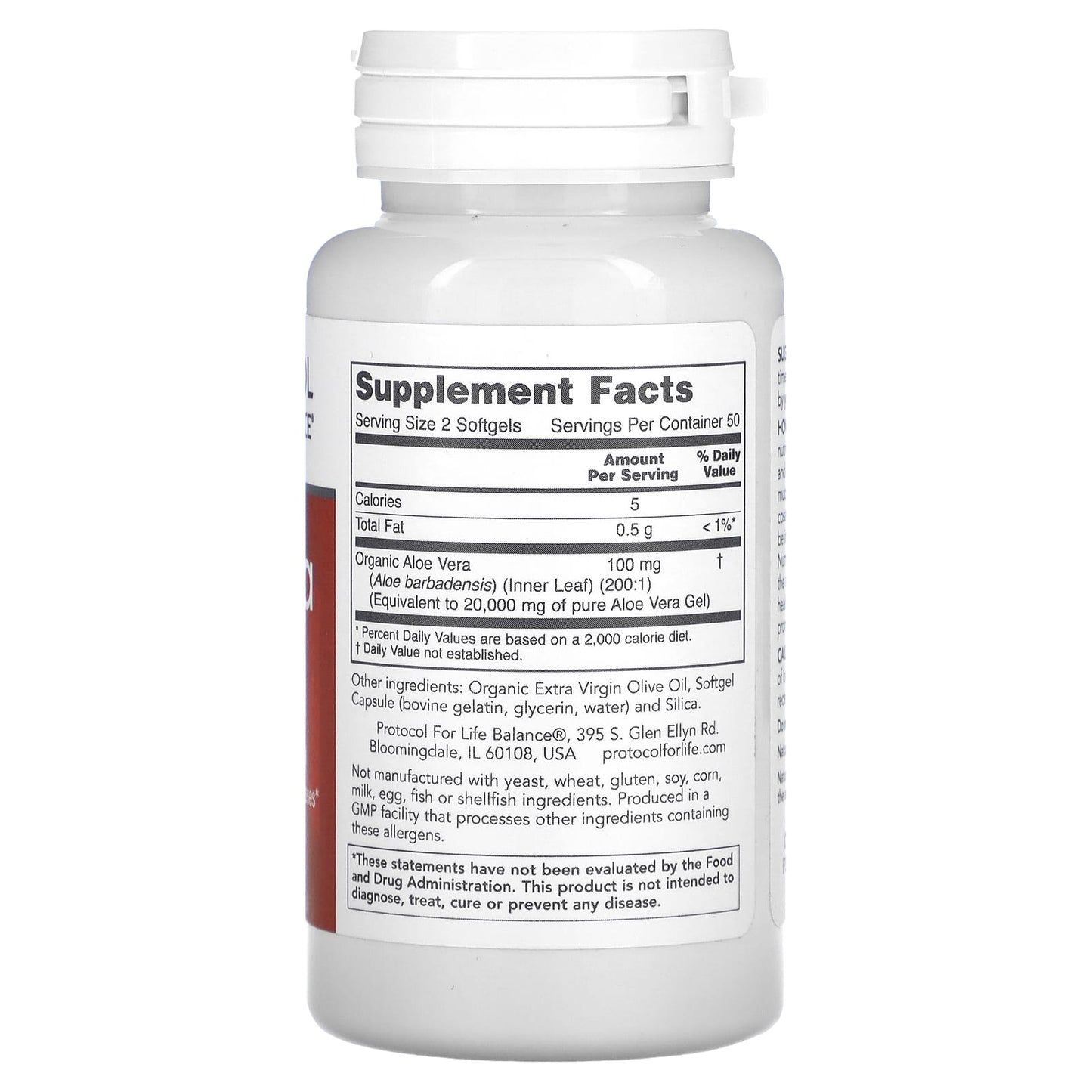 Protocol for Life Balance, Aloe Vera Gels, 10,000 mg, 100 Softgels - Image 2