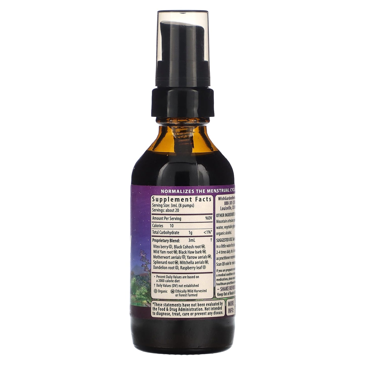 WishGarden Herbs, Cycle Harmony Hormone Support, 2 fl oz (59 ml) - Image 2