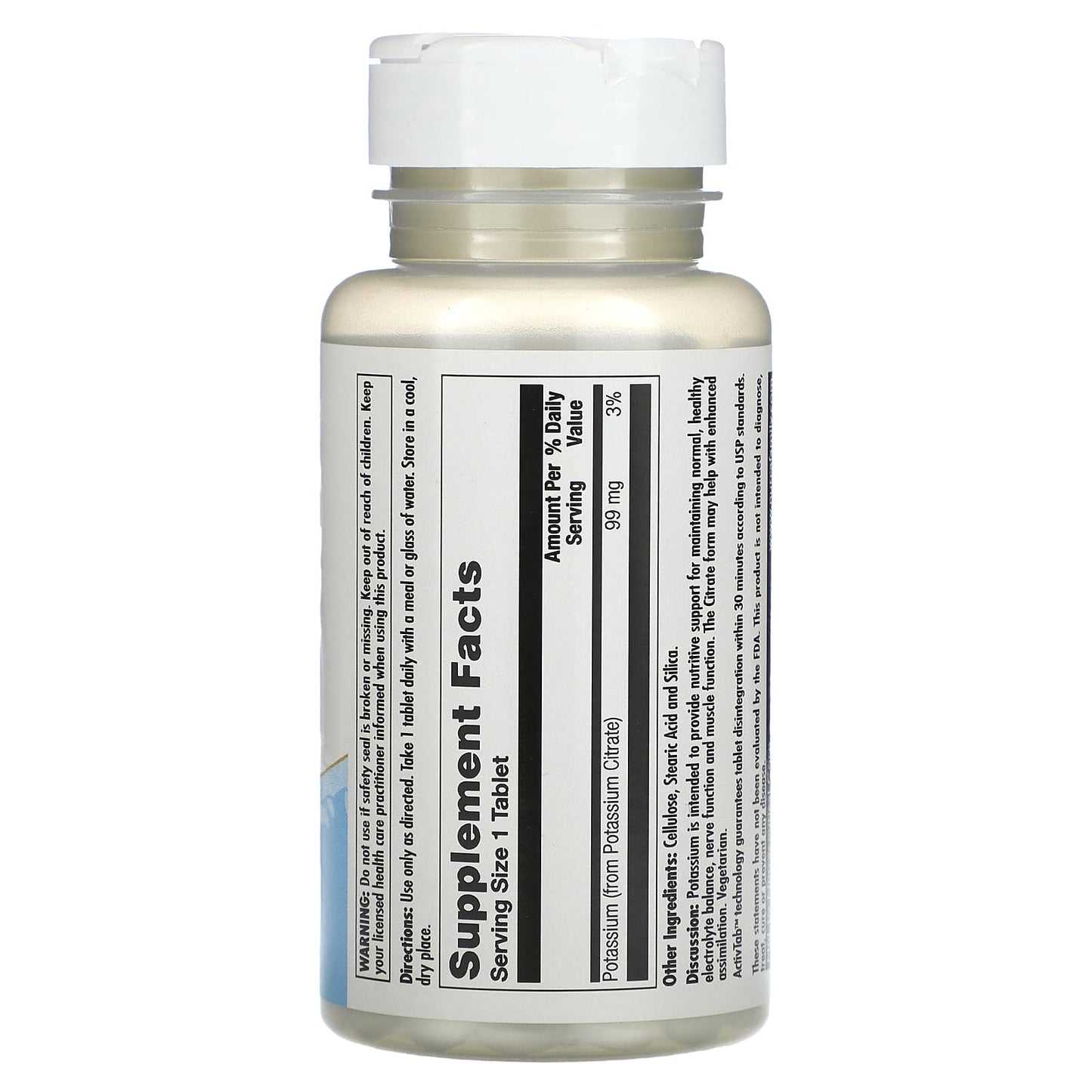 Potassium 99 Citrate - 99mg, 100 Tablets for Healthy Electrolyte Balance - Image 2