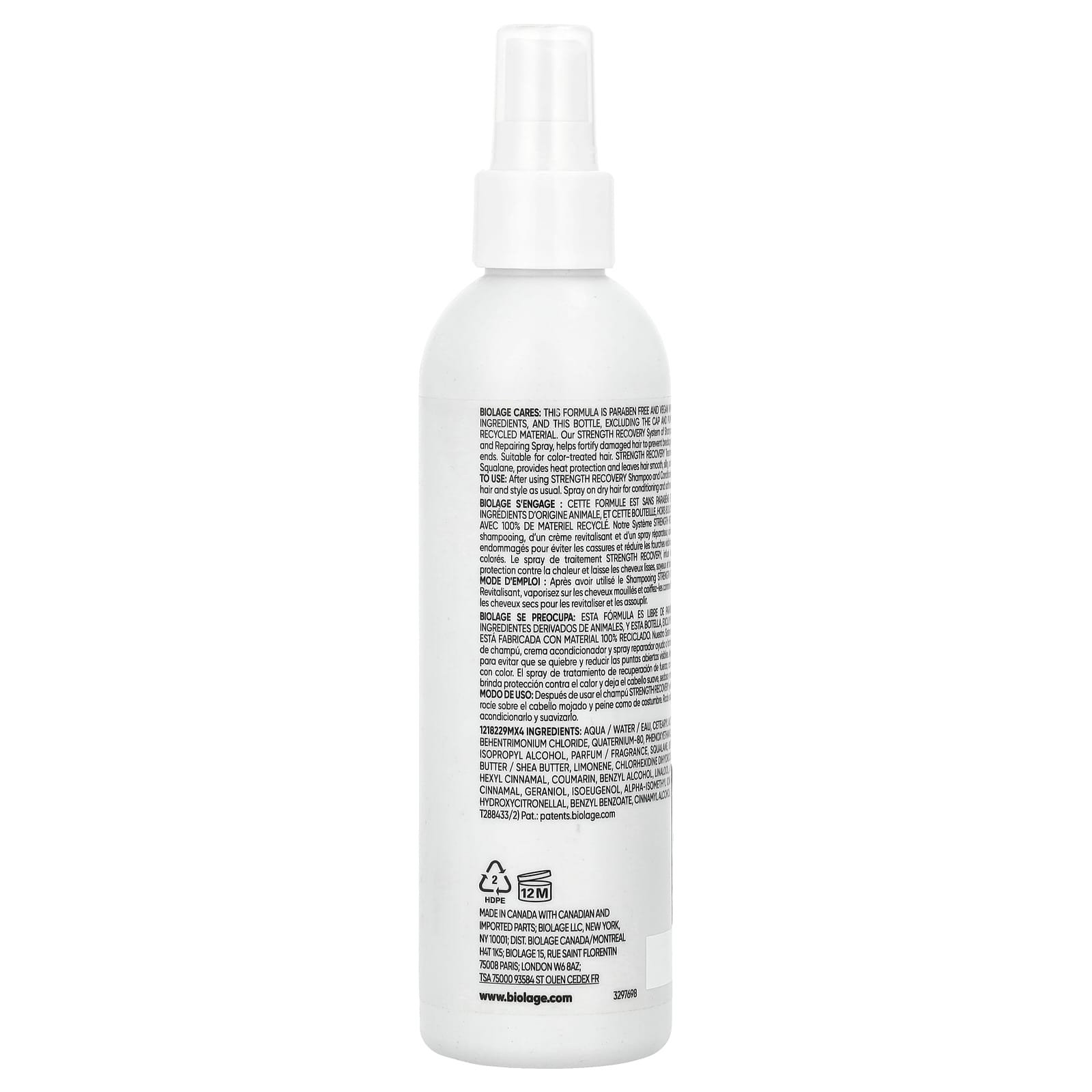 Biolage Strength Repairing Spray for Damaged Hair, 7.8 fl oz - Image 2