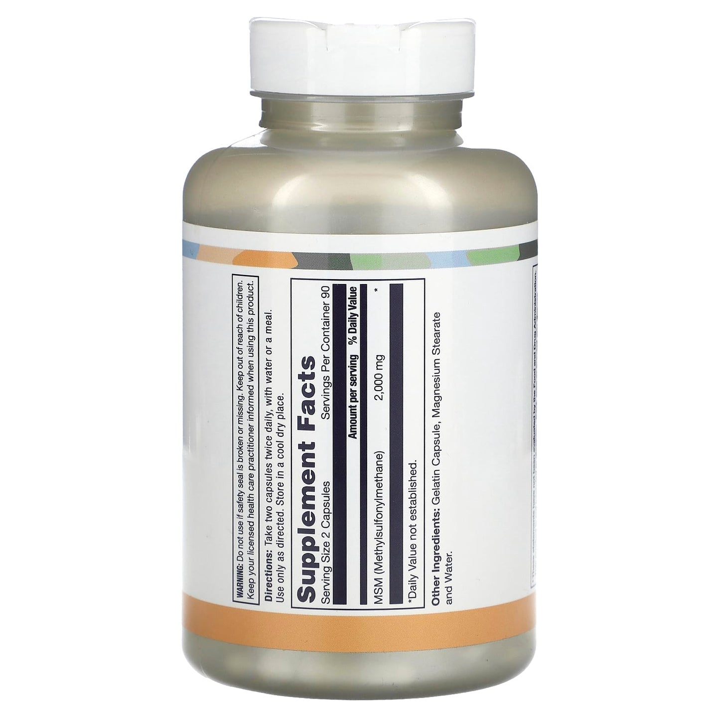 LifeTime Vitamins, MSM, 180 Capsules (1,000 mg per Capsule) - Image 2