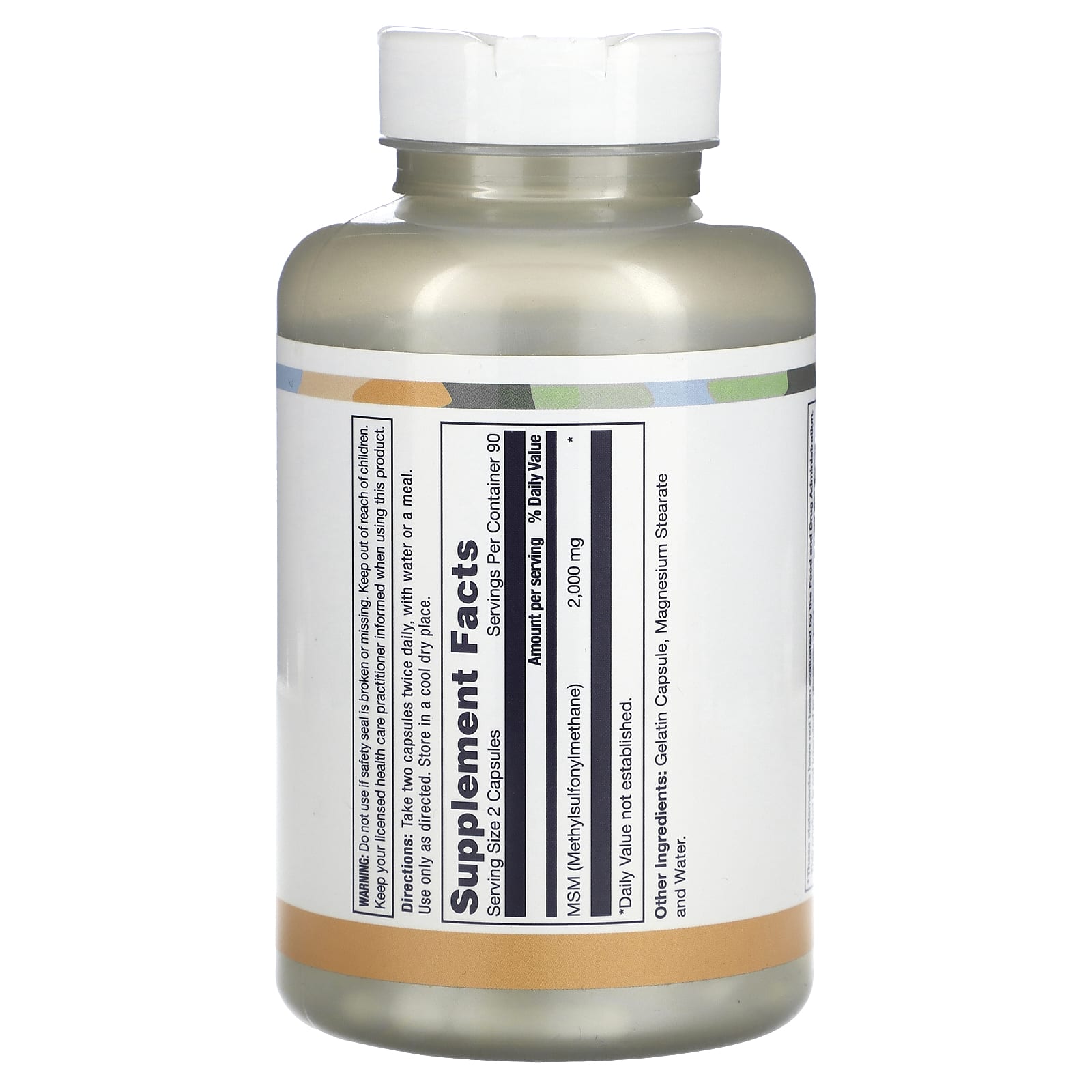 LifeTime Vitamins, MSM, 180 Capsules (1,000 mg per Capsule) - Image 2