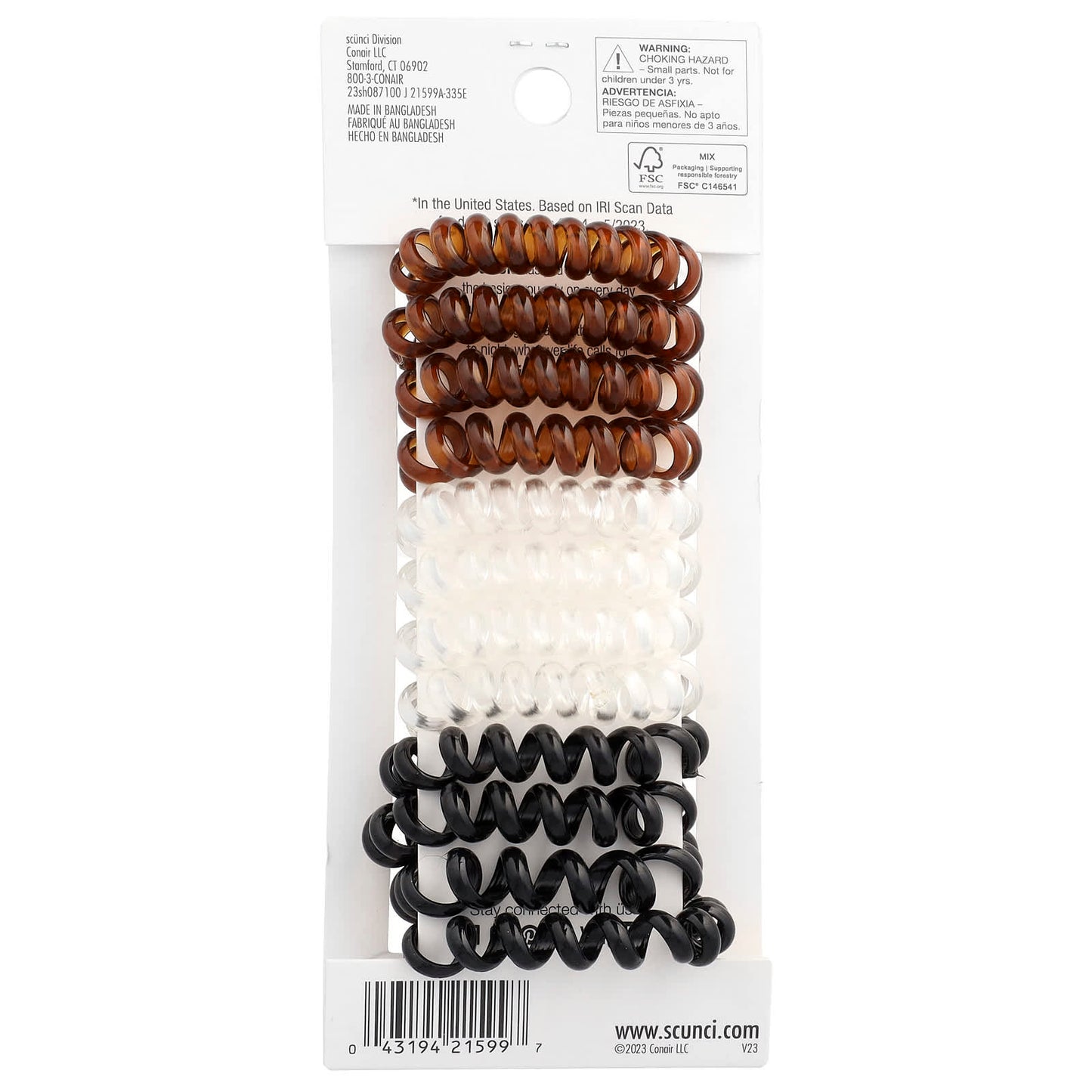 Scunci, Spirals™, Assorted Colors, 12 Pieces - Image 2