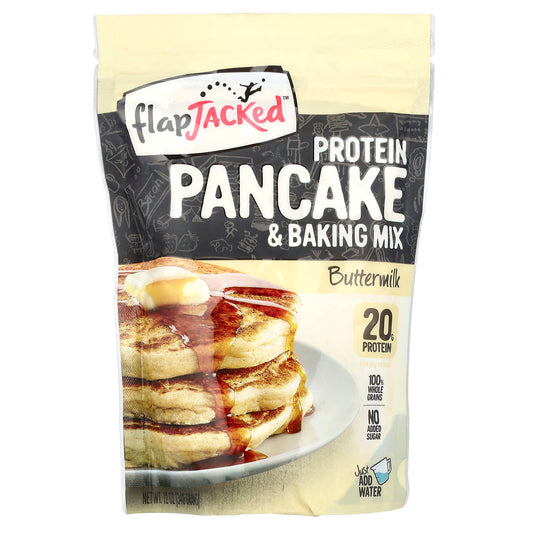 FlapJacked Buttermilk Protein Pancake Mix, Macro-Friendly & Low Sugar - Image 1