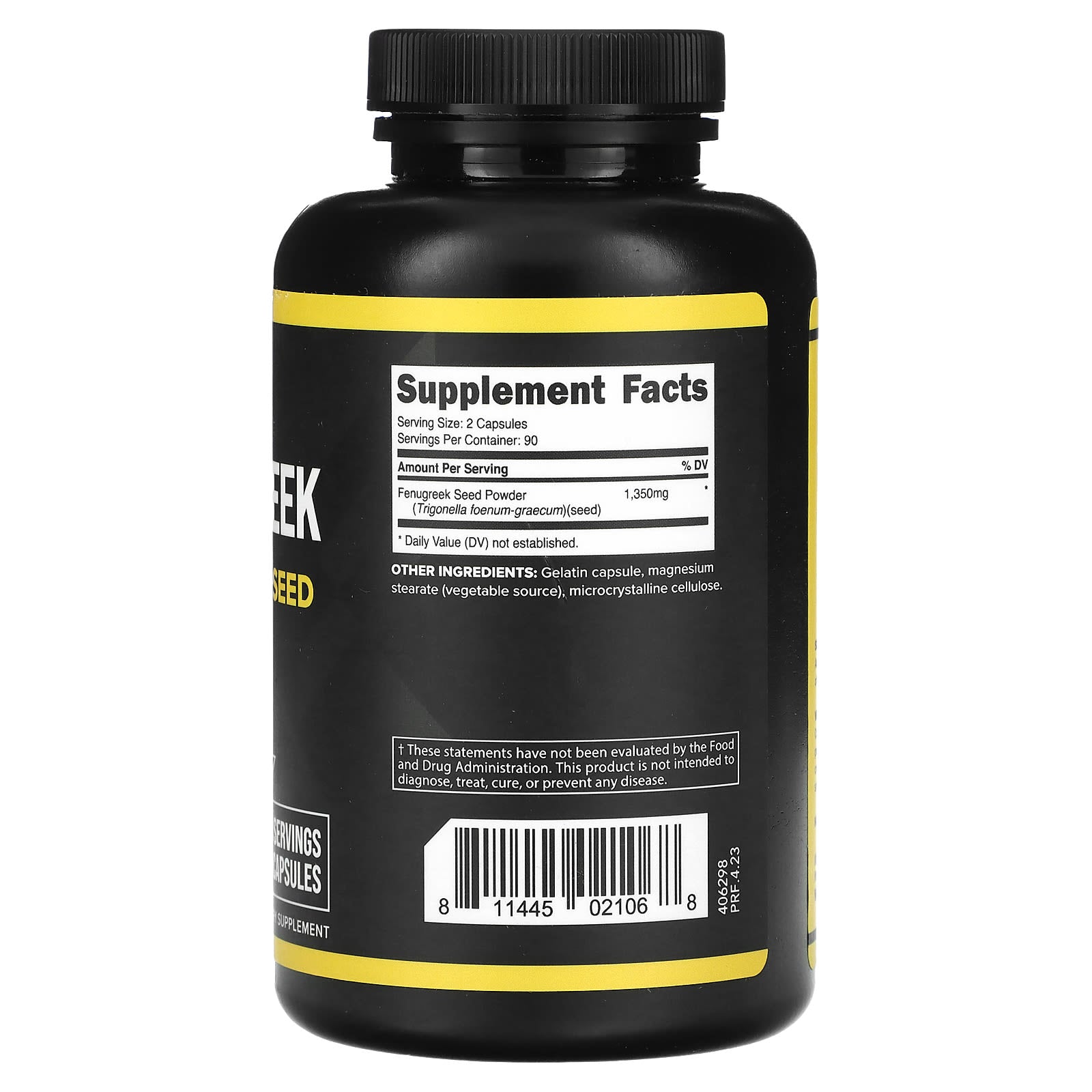 Primaforce, Fenugreek, 180 Capsules (675 mg per Capsule) - Image 2