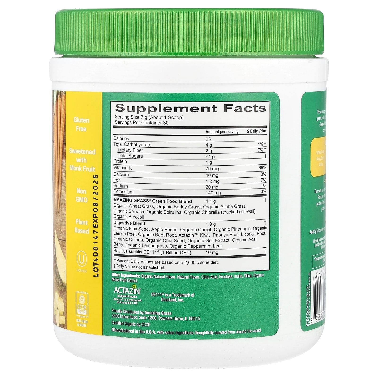 Amazing Grass Pineapple Guava Greens Blend with Probiotics for Digestive Health - Image 2