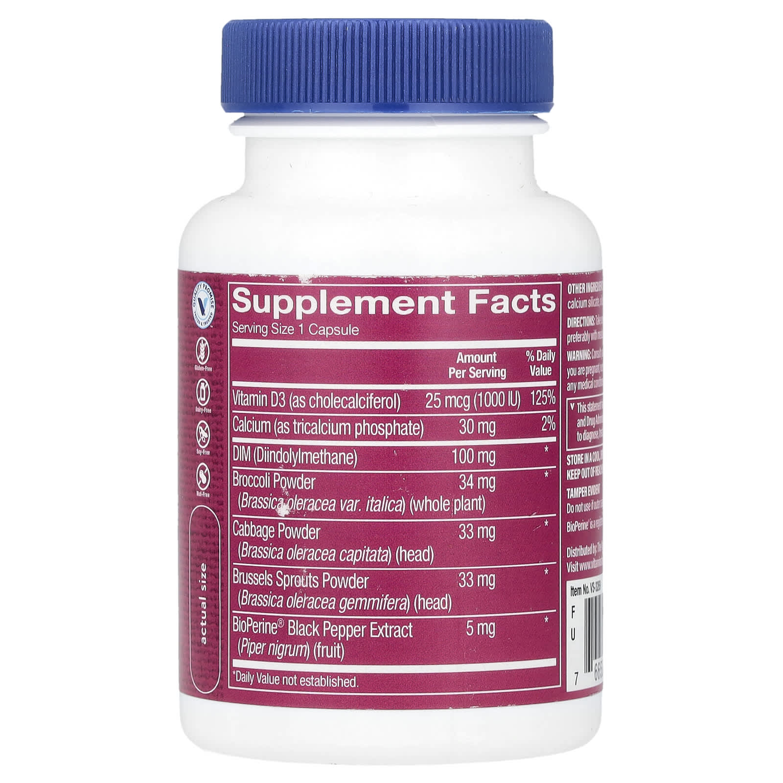 The Vitamin Shoppe, Women's DIM, 60 Capsules - Image 2