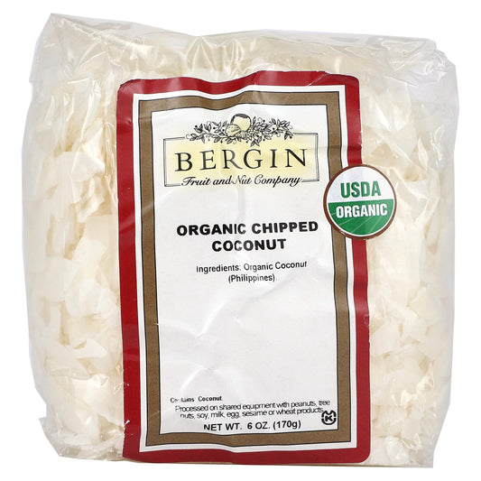 Organic Chipped Coconut by Bergin Fruit and Nut Company, 6 oz - Image 1