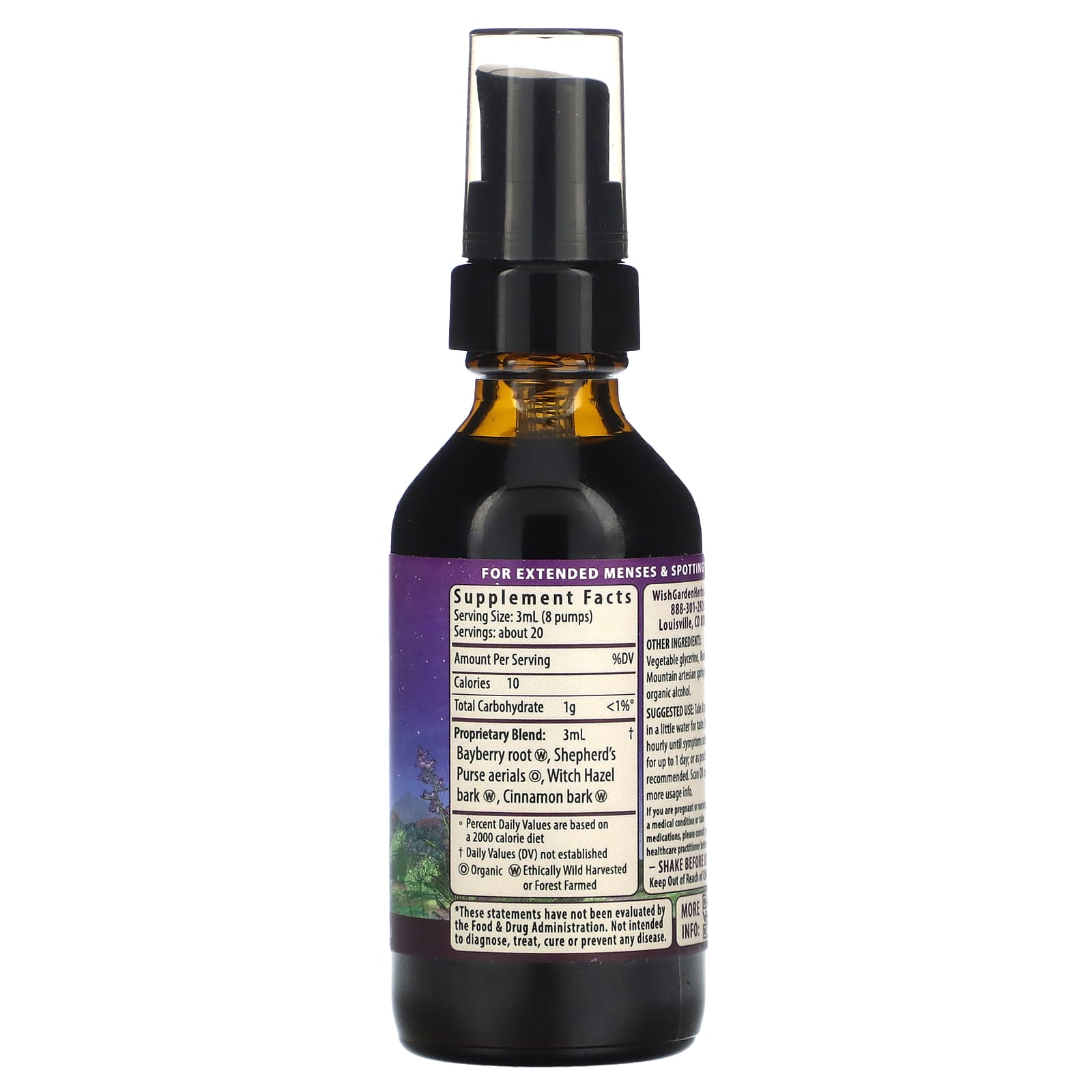 WishGarden Herbs, Flow Stopper Lingering Cycle, 2 fl oz (59 ml) - Image 2