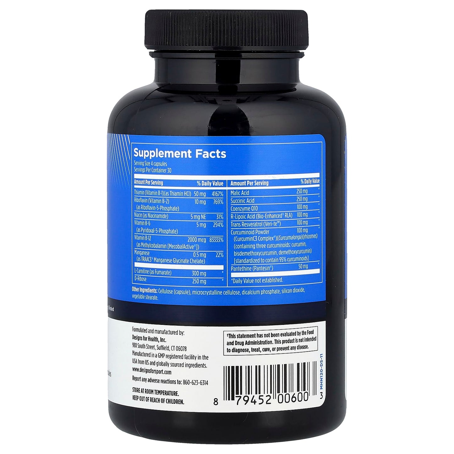 Mitochondrial Support for Energy Output & Cellular Function - 120 Capsules - Image 2