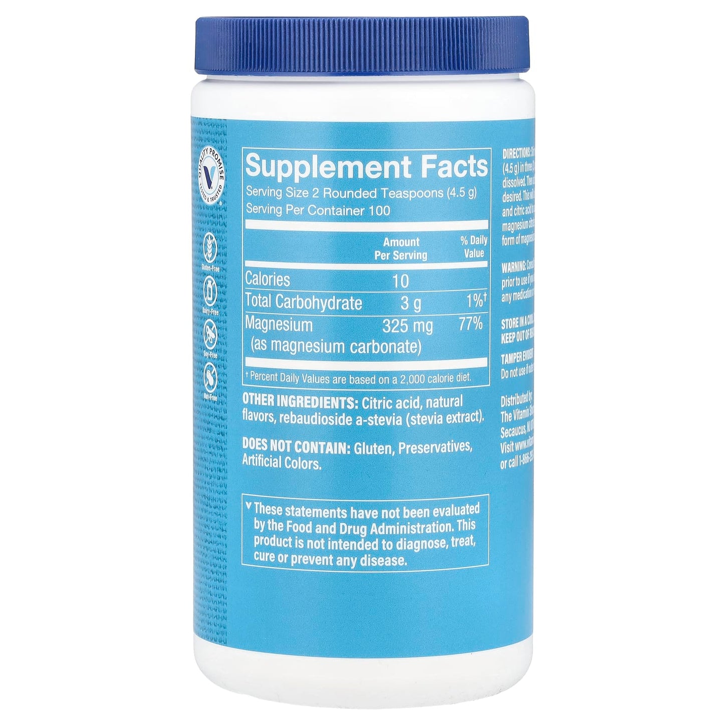 The Vitamin Shoppe, Calm Zone®, Magnesium, Raspberry Lemon, 16 oz (450 g) - Image 2