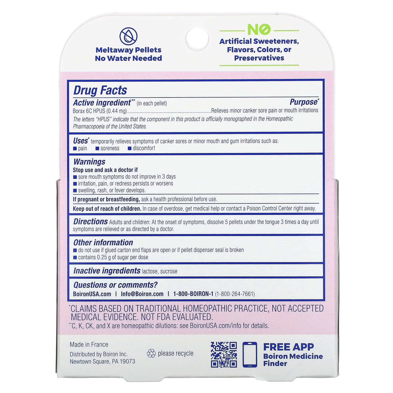 Relieve Canker Sore Pain Naturally with Boiron Borax 6C - Image 2