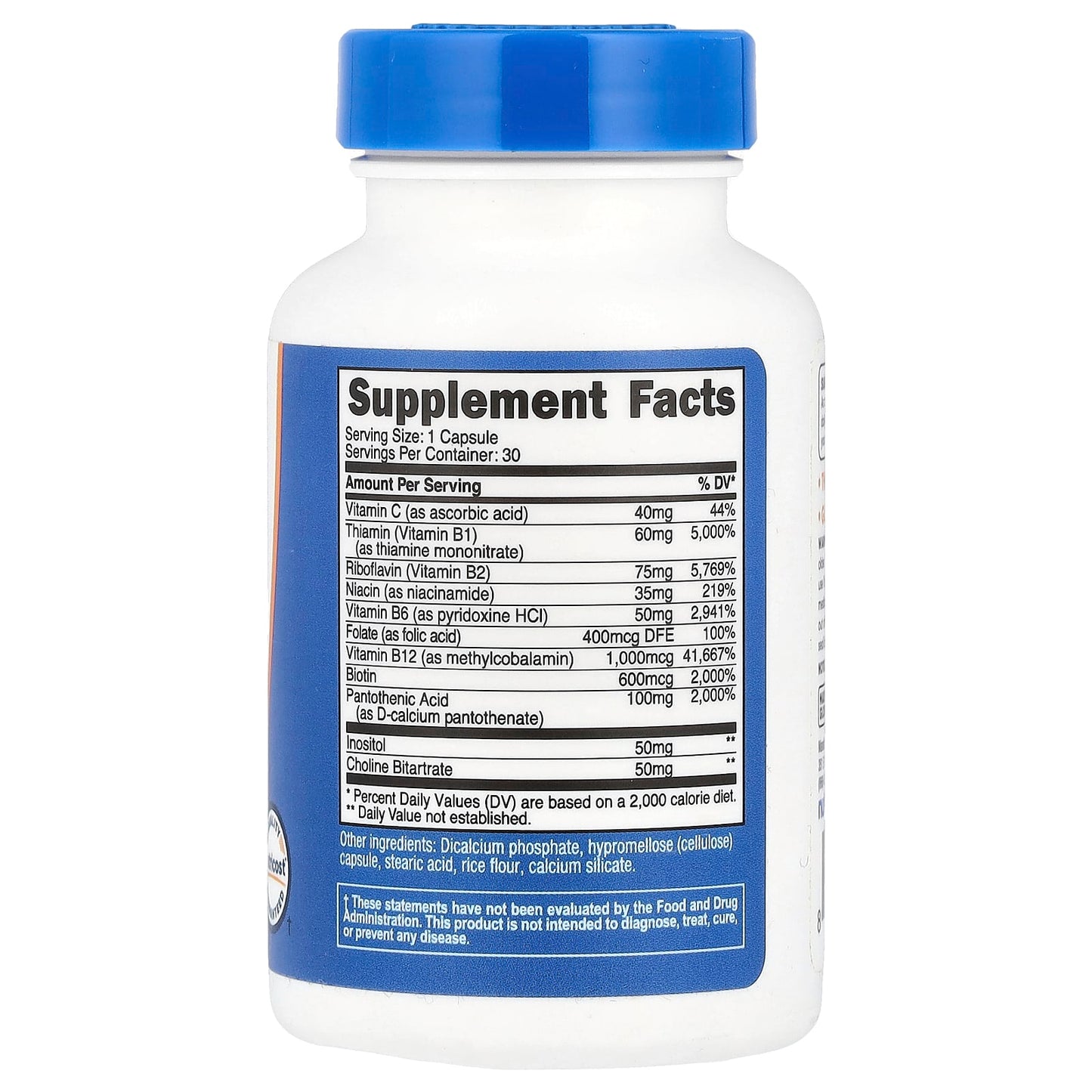 Nutricost, Vitamin B Complex, 30 Capsules - Image 2