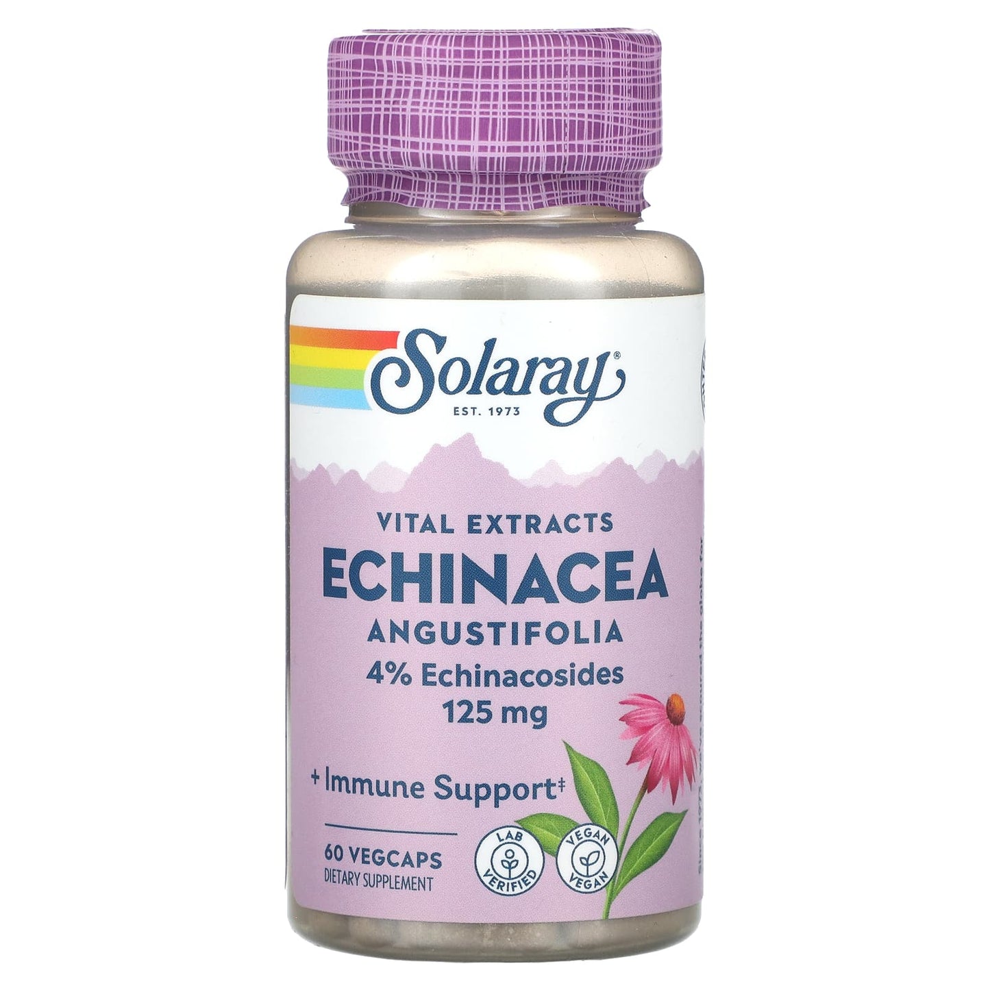 Solaray, Vital Extracts, Echinacea Angustifolia, 60 VegCaps