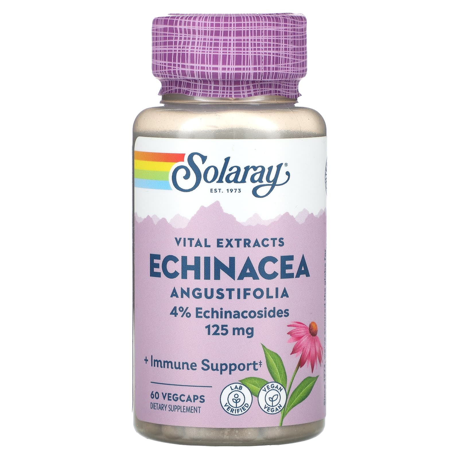 Solaray, Vital Extracts, Echinacea Angustifolia, 60 VegCaps