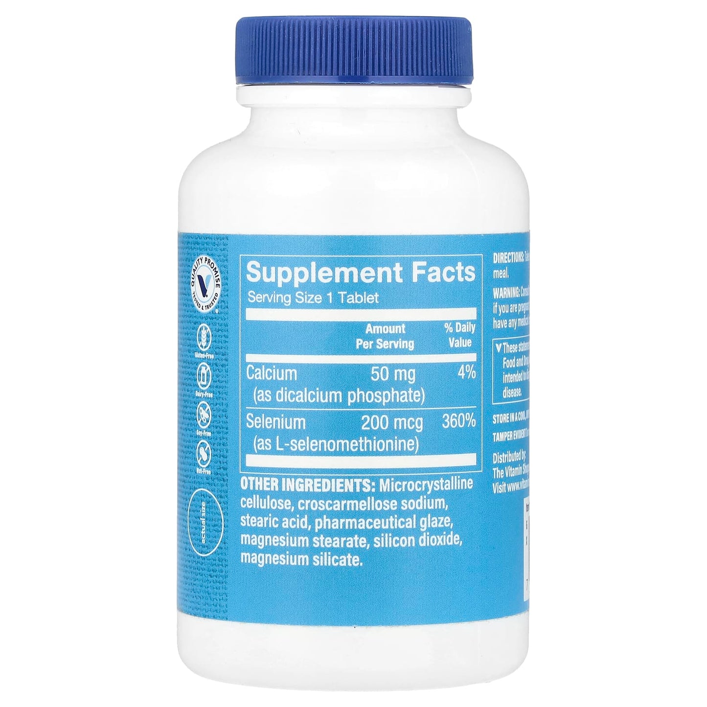 The Vitamin Shoppe, Selenium, 300 Tablets - Image 2