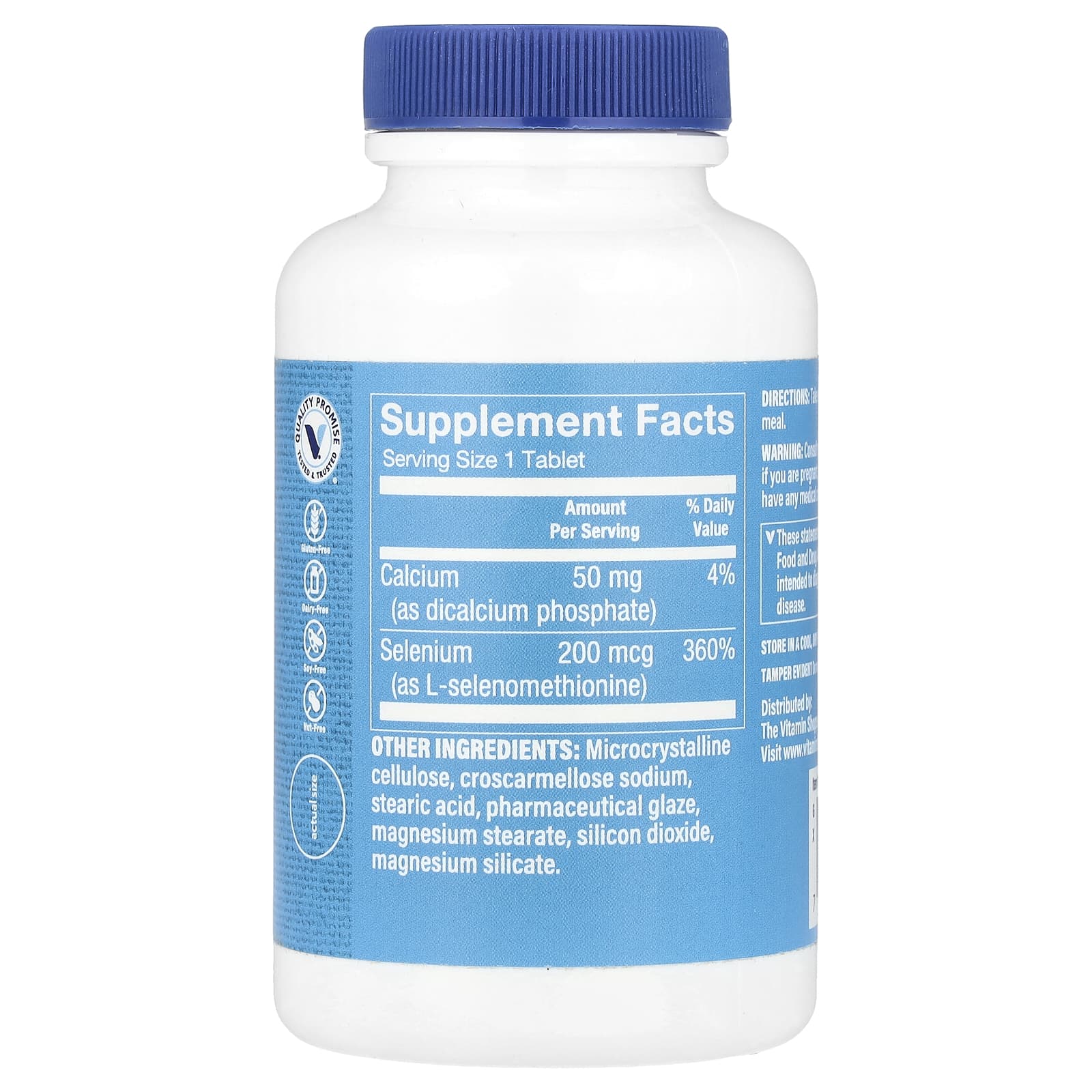 The Vitamin Shoppe, Selenium, 300 Tablets - Image 2