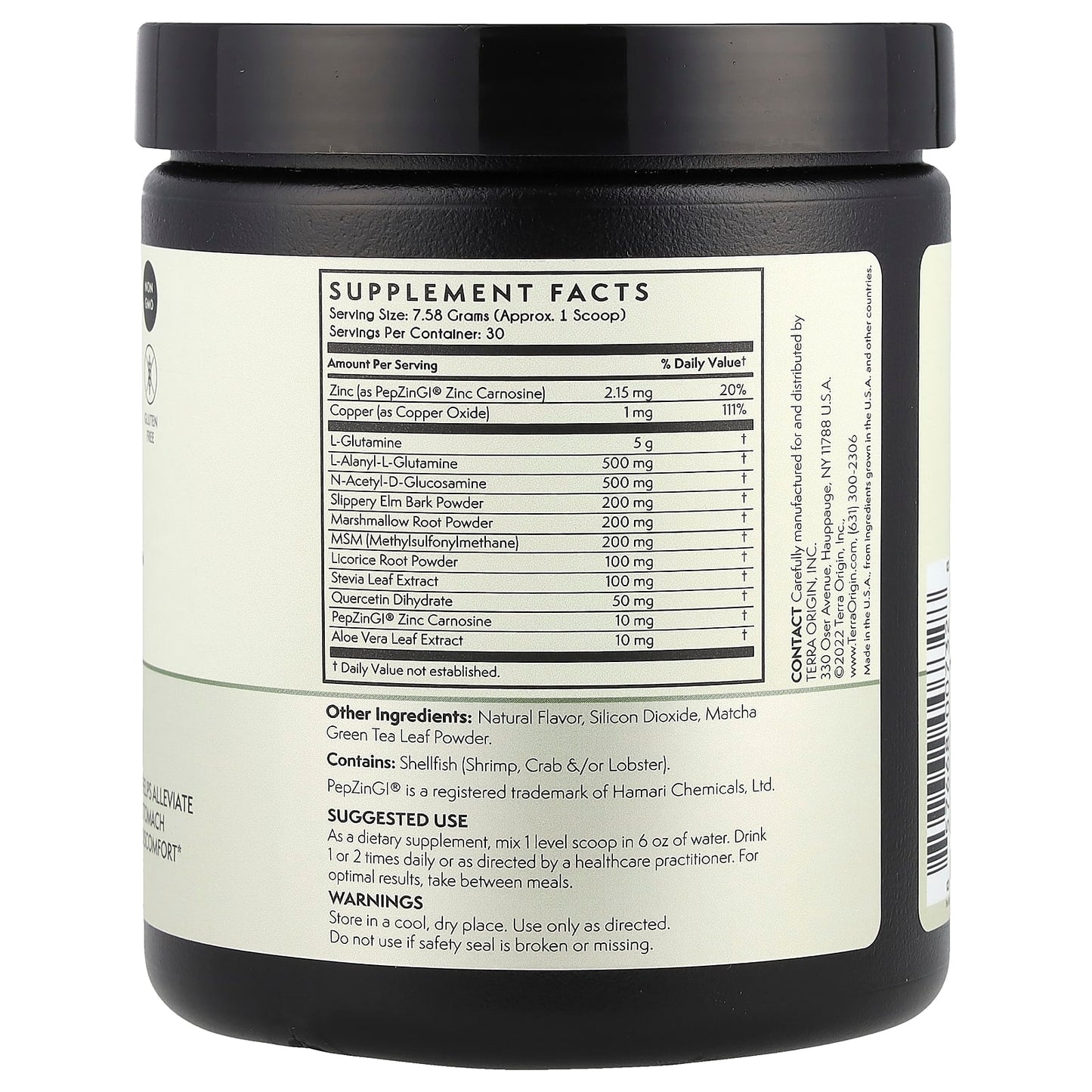 Terra Origin, Healthy Gut™, Matcha Green Tea , 8.02 oz (227.4 g)