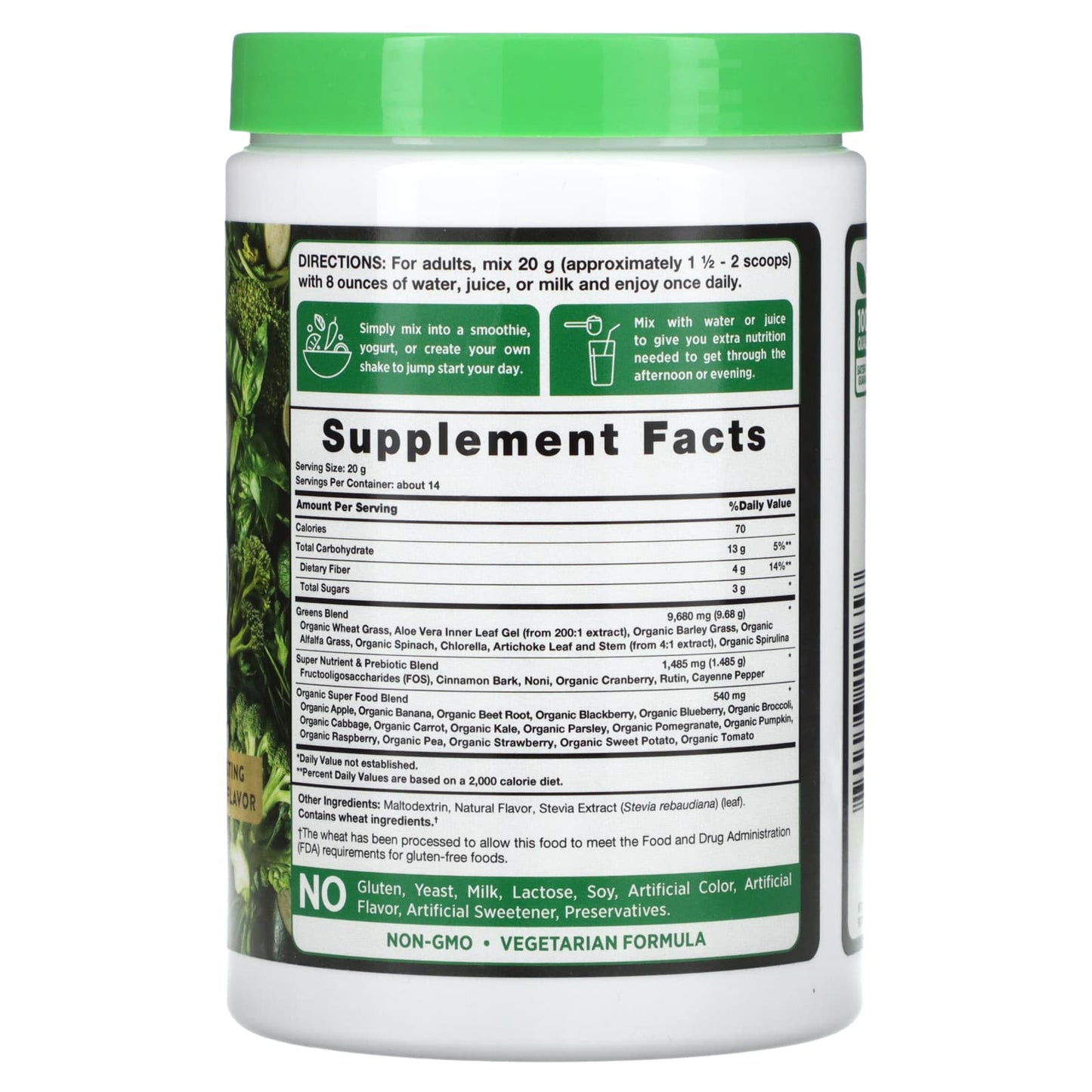 Nature's Truth, Daily Super Greens+, 9.88 oz (280 g) - Image 2