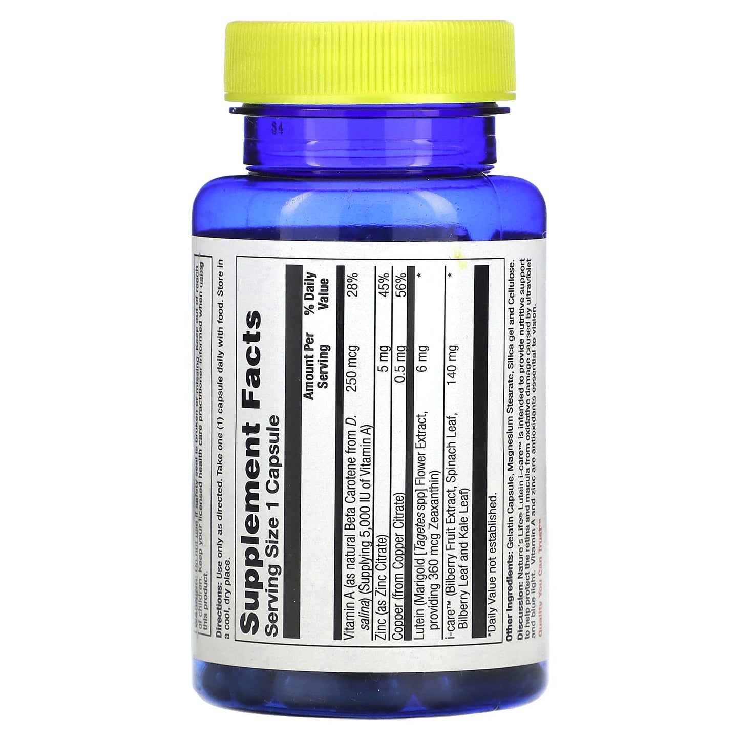 Nature's Life, Lutein I Care, 30 Capsules - Image 2