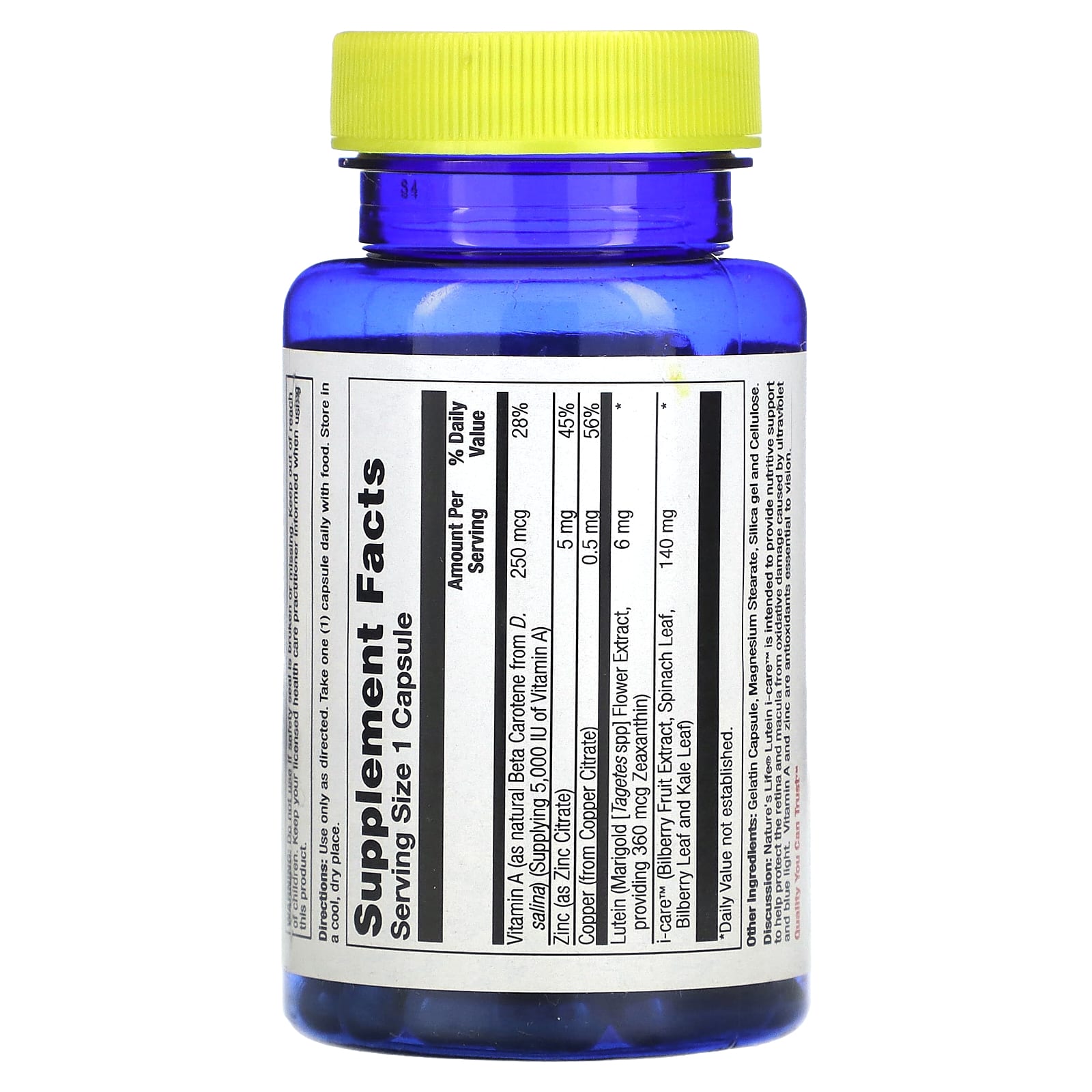 Nature's Life, Lutein I Care, 30 Capsules - Image 2
