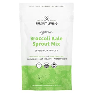 Unlock Nutrient Power with Sprout Living's USDA Organic Broccoli Kale Sprout Mix