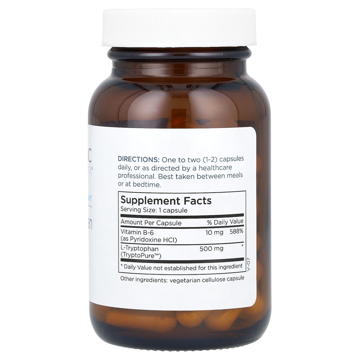 Metabolic Maintenance, L-Tryptophan, 500 mg, 60 Capsules - Image 2