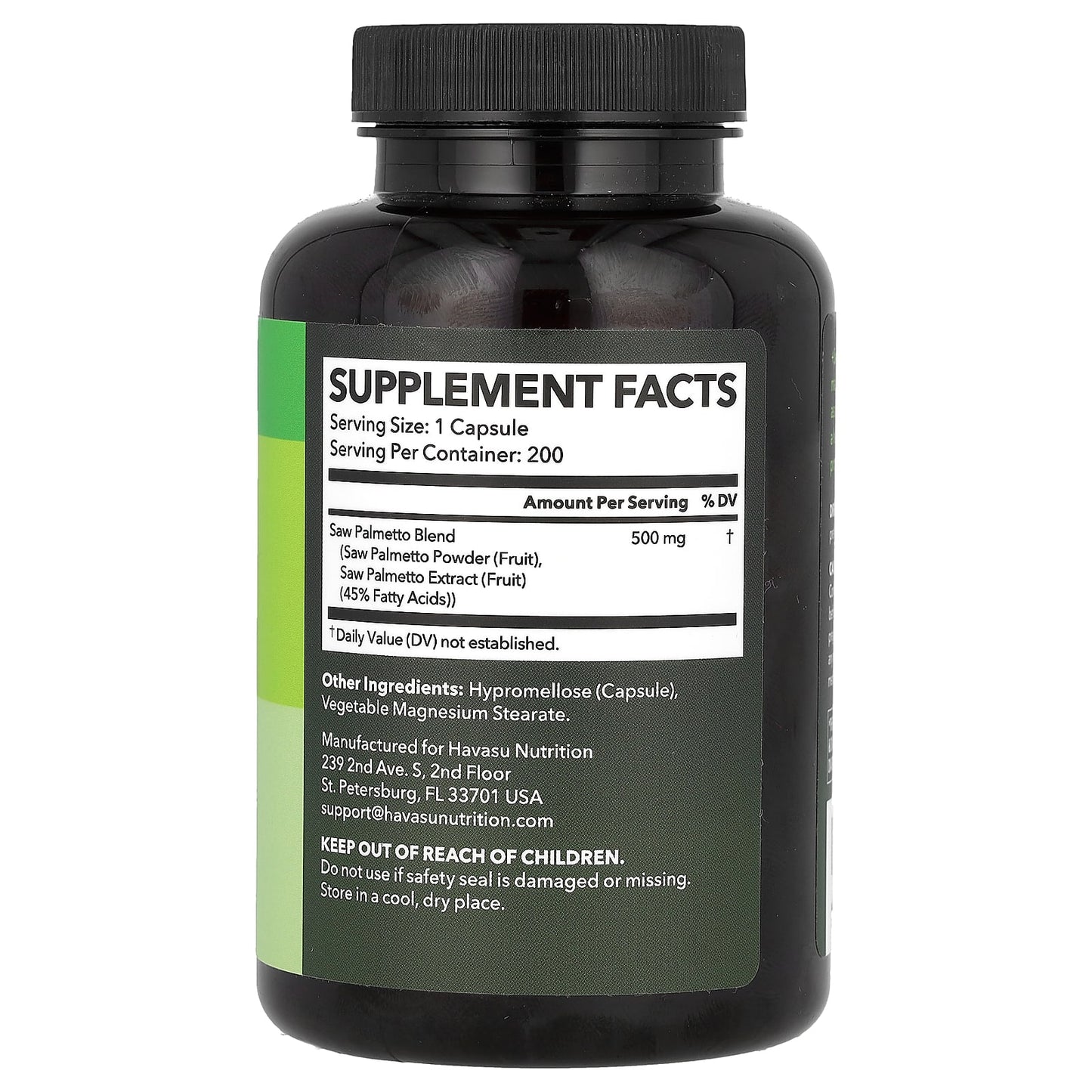 Havasu Nutrition Saw Palmetto 200 Capsules - Ultimate Prostate Support - Image 2