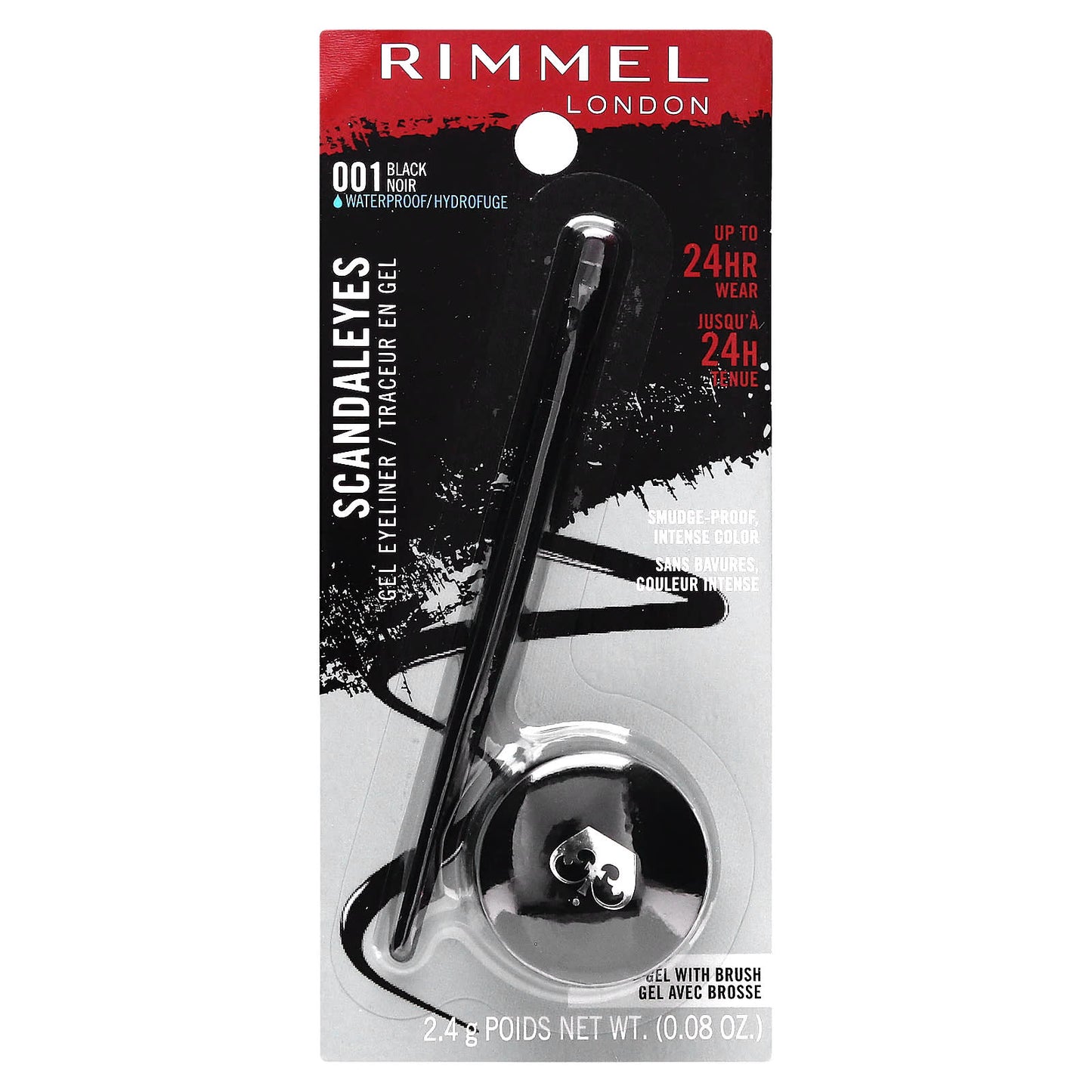 Rimmel London, Scandal'Eyes, Gel Eyeliner, 001 Black, 0.08 oz (2.4 g) - Image 2