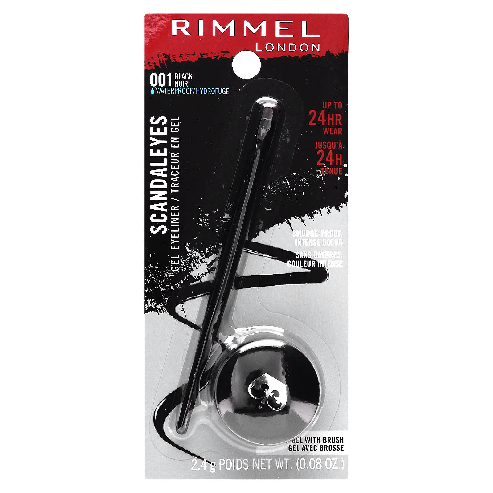 Rimmel London, Scandal'Eyes, Gel Eyeliner, 001 Black, 0.08 oz (2.4 g) - Image 2